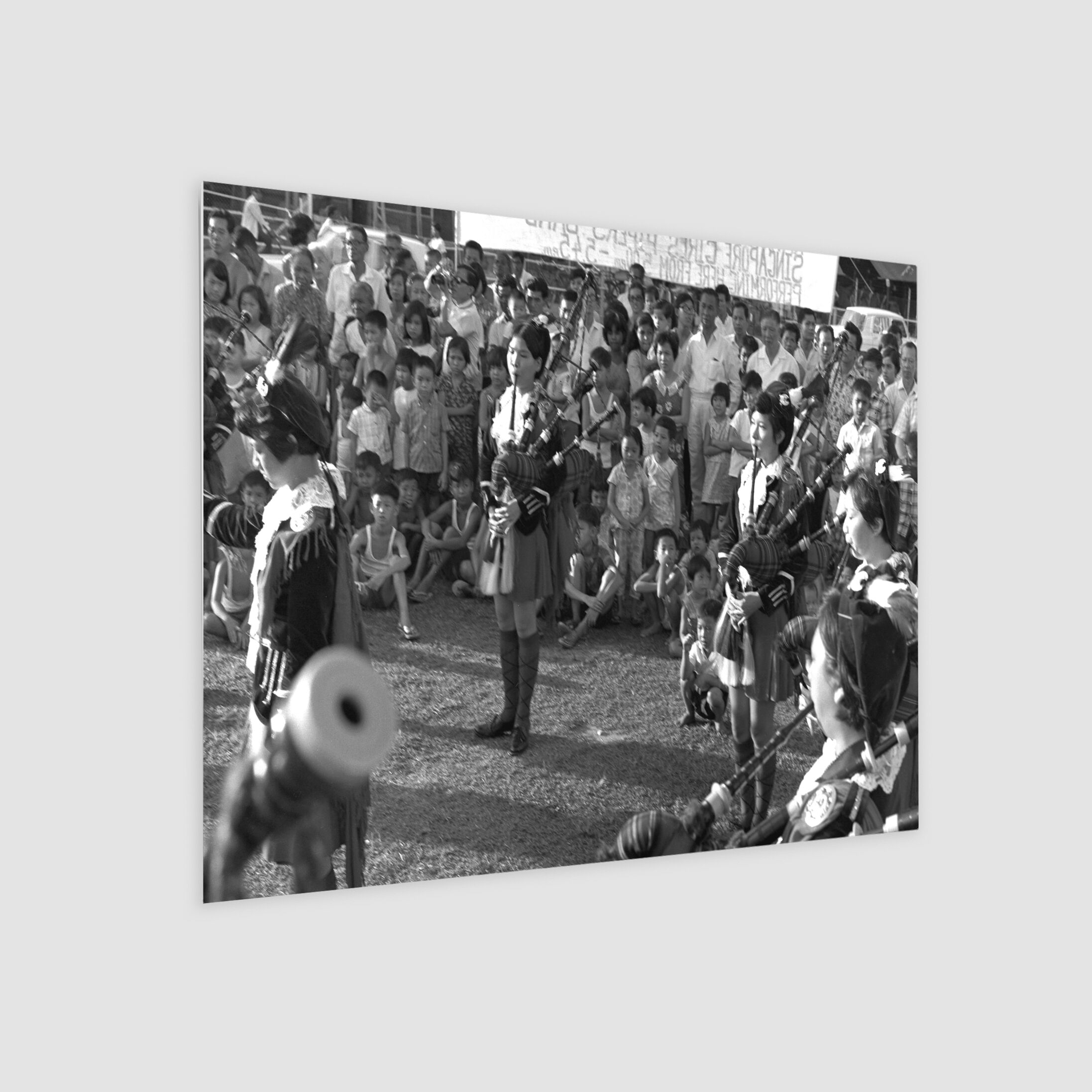 Bagpipe Band's Performance for NDP 1970-My Sg Memories