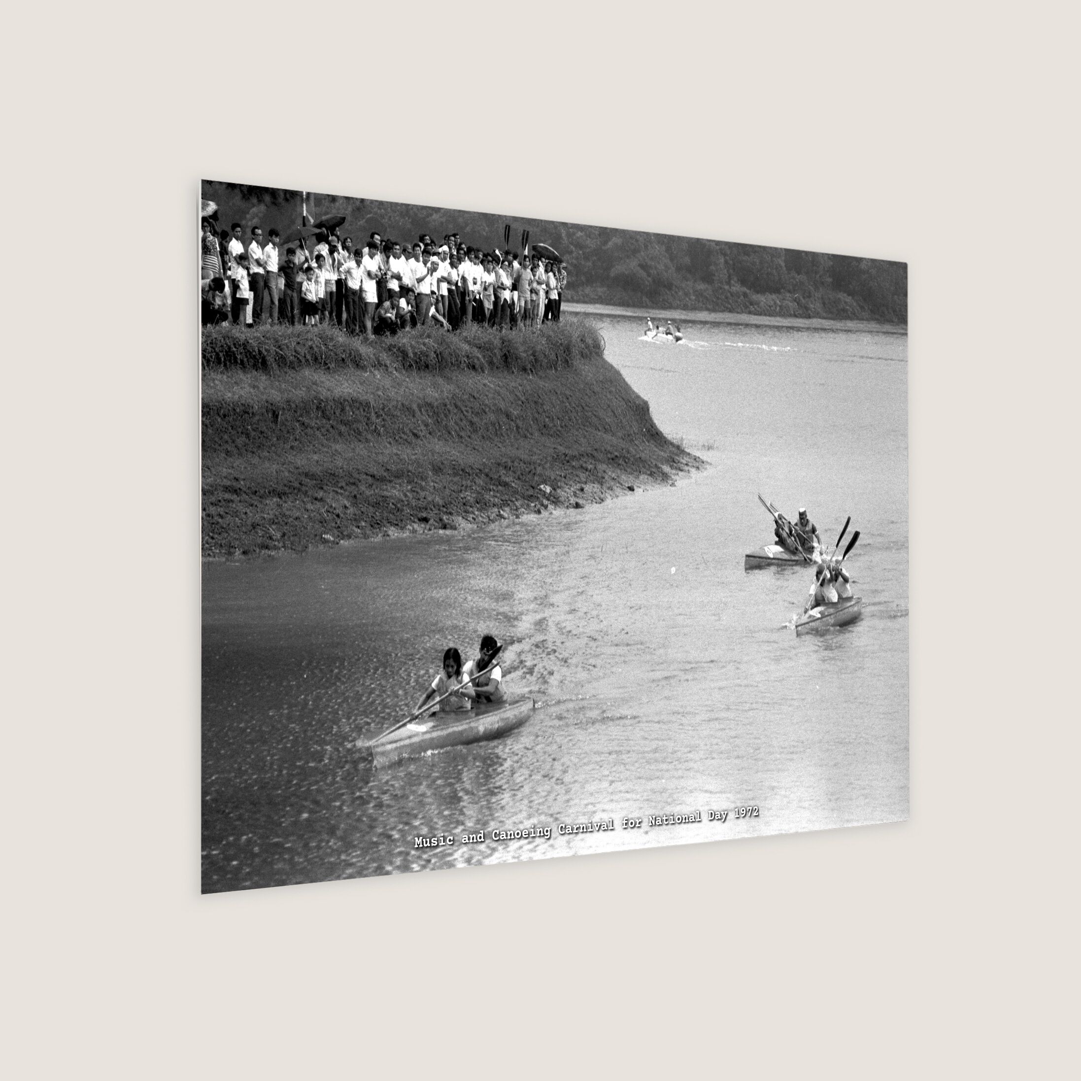 Music and Canoeing Carnival for National Day 1972 Metal Panel