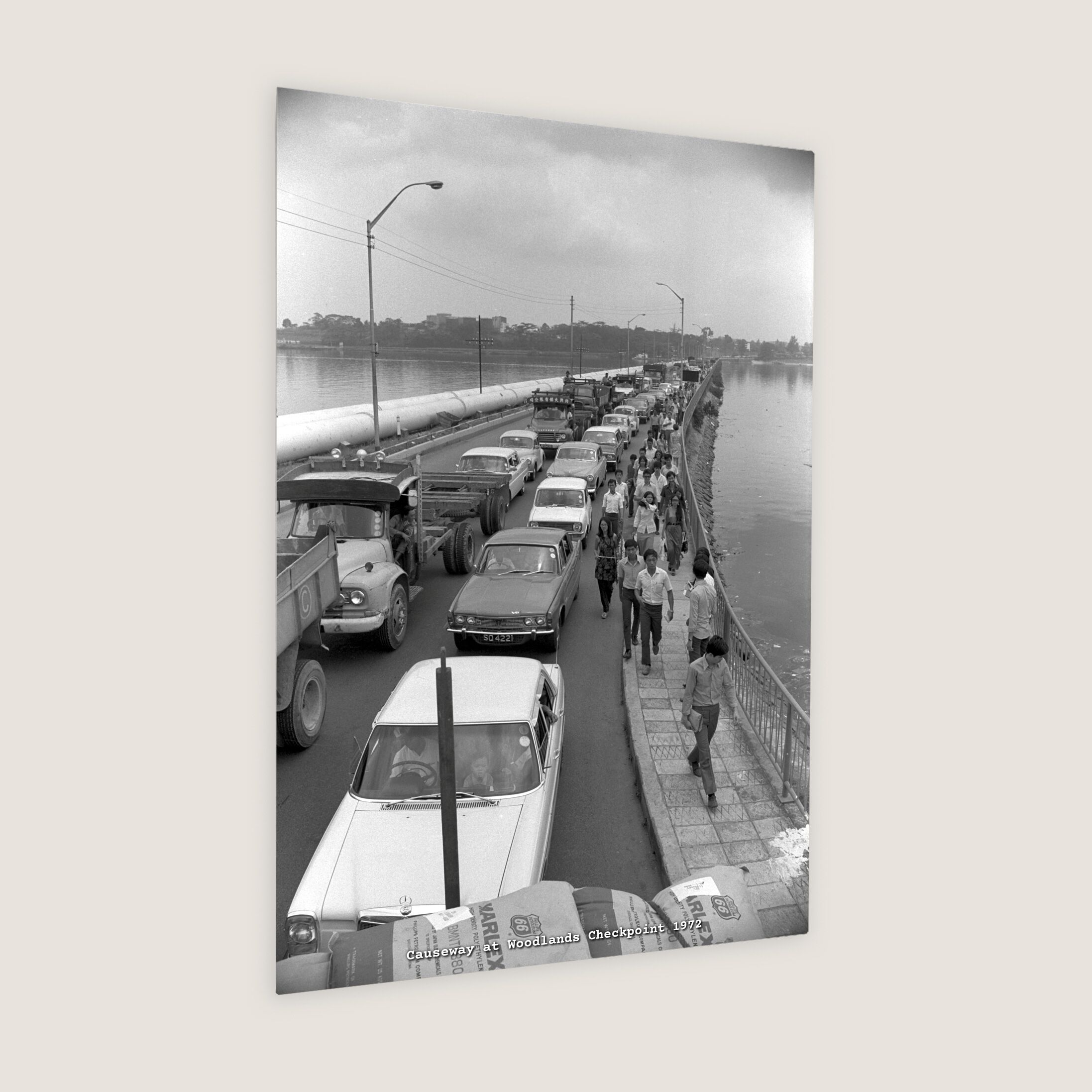 Causeway at Woodlands Checkpoint 1972-My Sg Memories