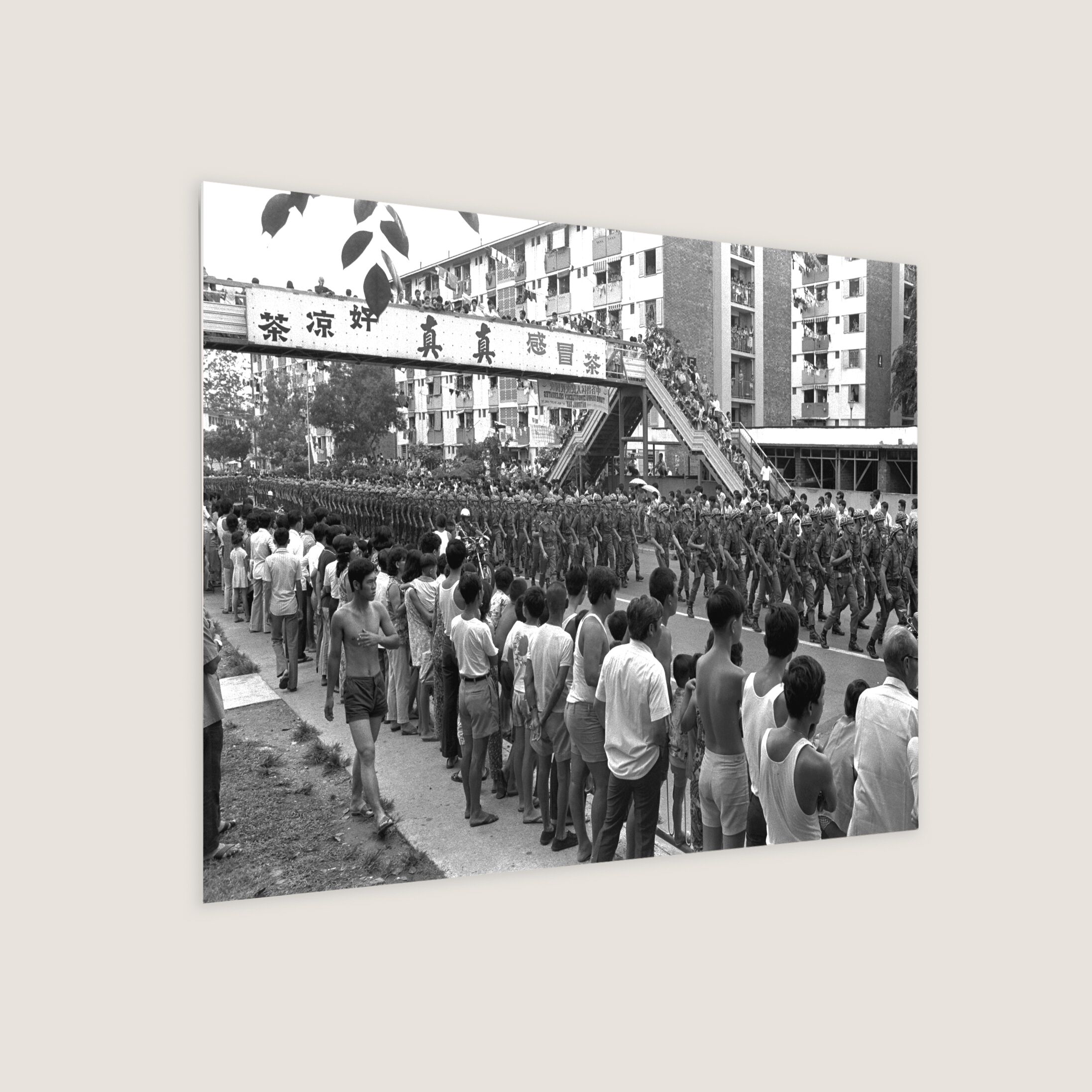 SAF Annual March to Mark National Day 1973 Metal Panel