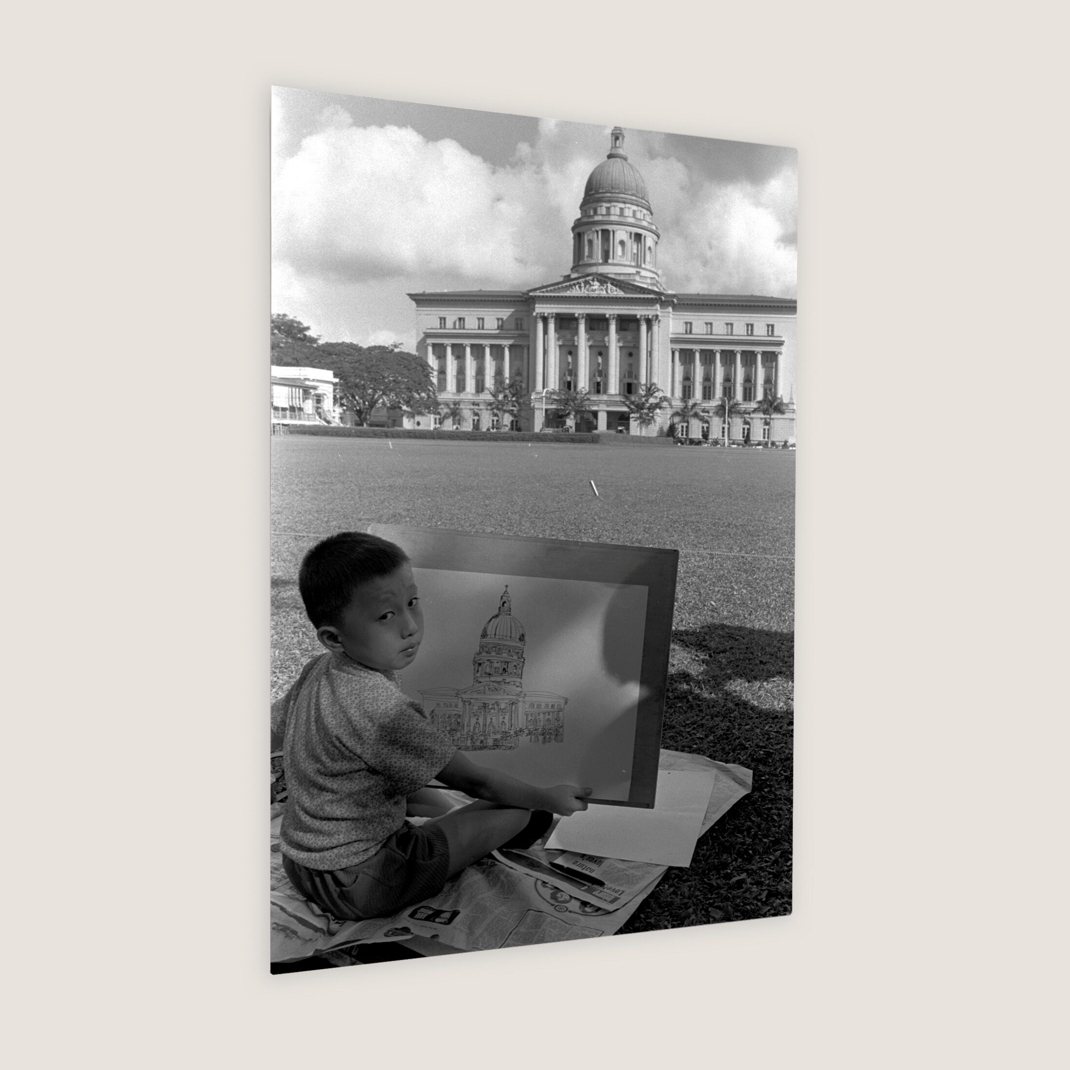 Drawing the Supreme Court 1973 Metal Panel