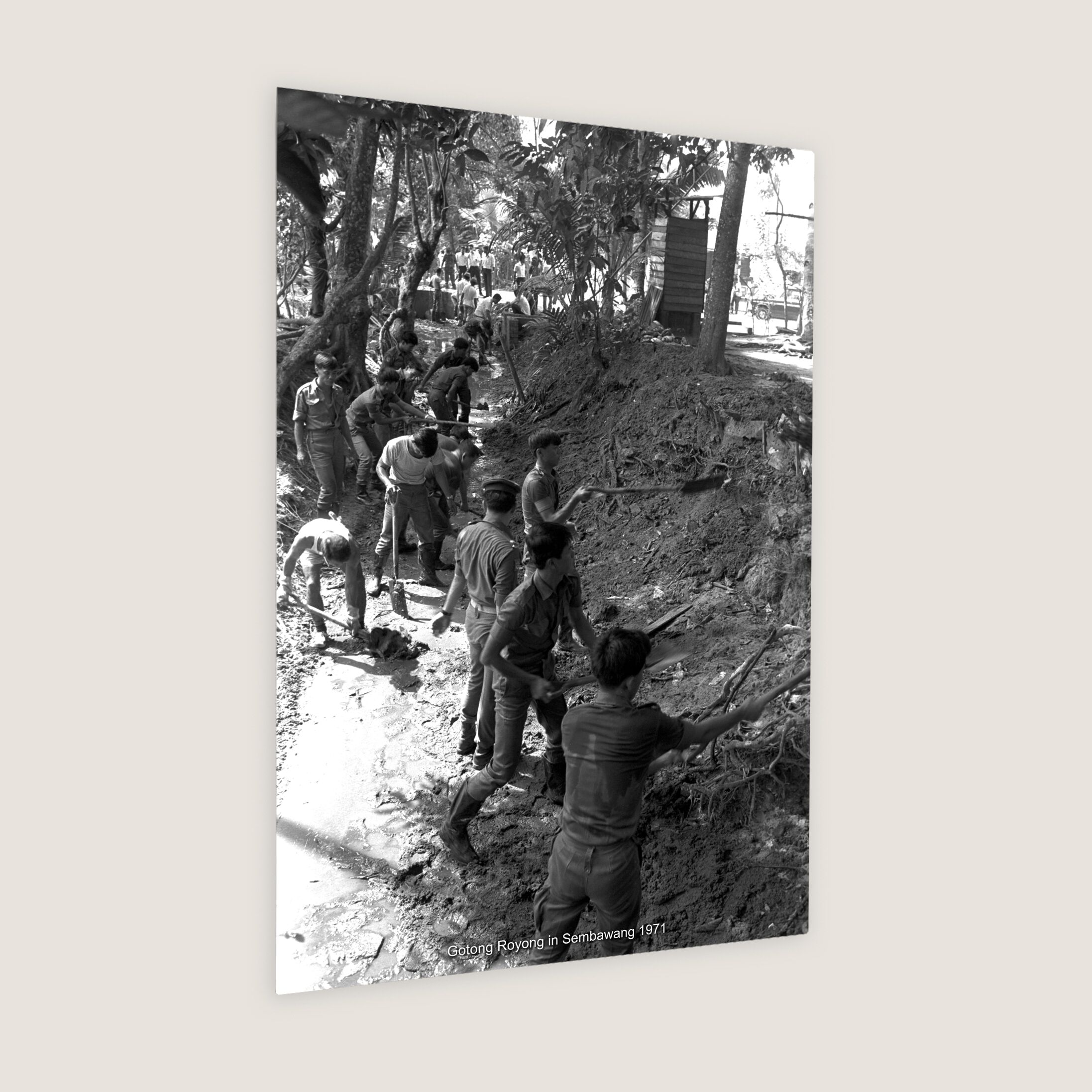 Gotong Royong in Sembawang 1971-My Sg Memories