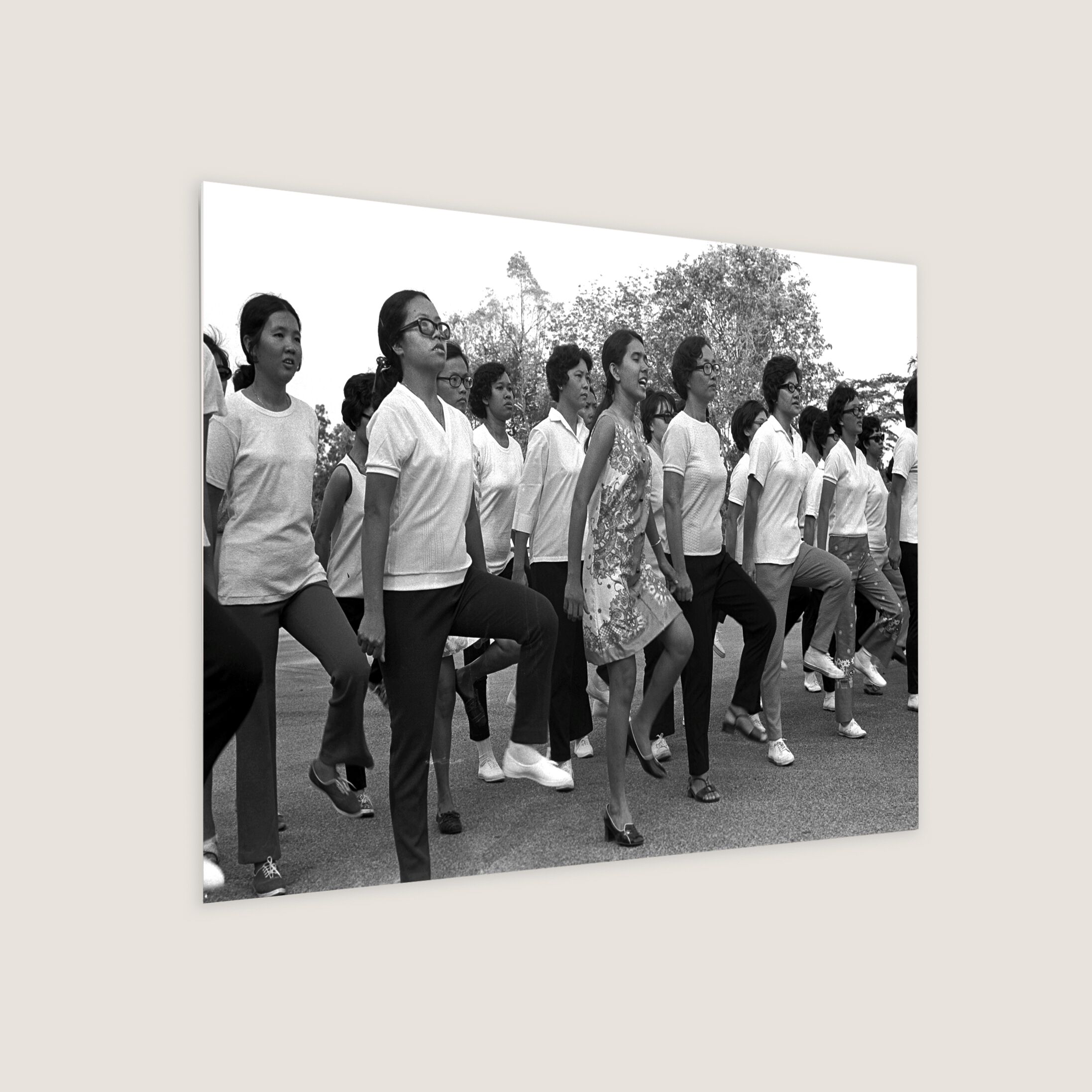 Teachers Practising for the Parade 1971-My Sg Memories