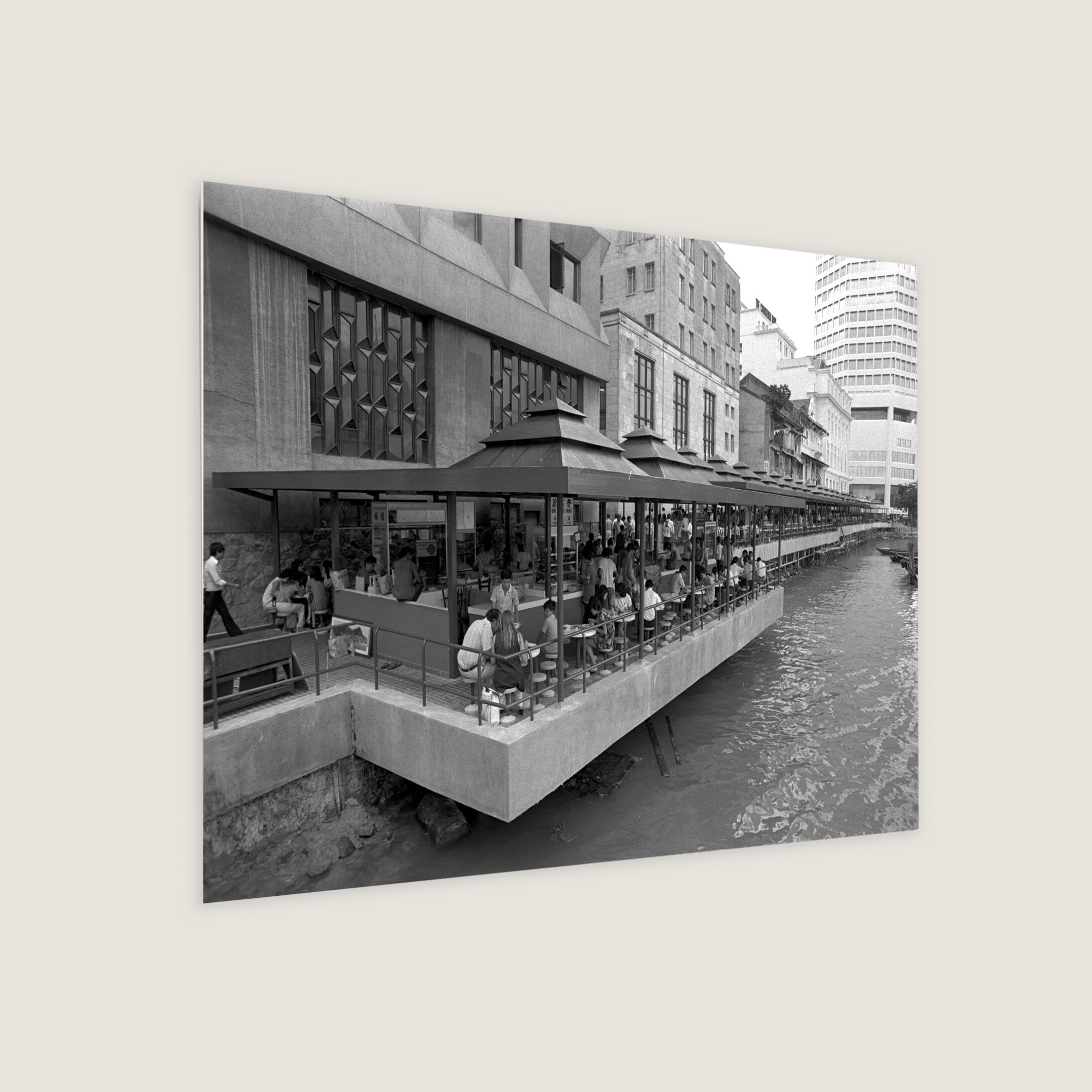 Dining by the Singapore River 1975
