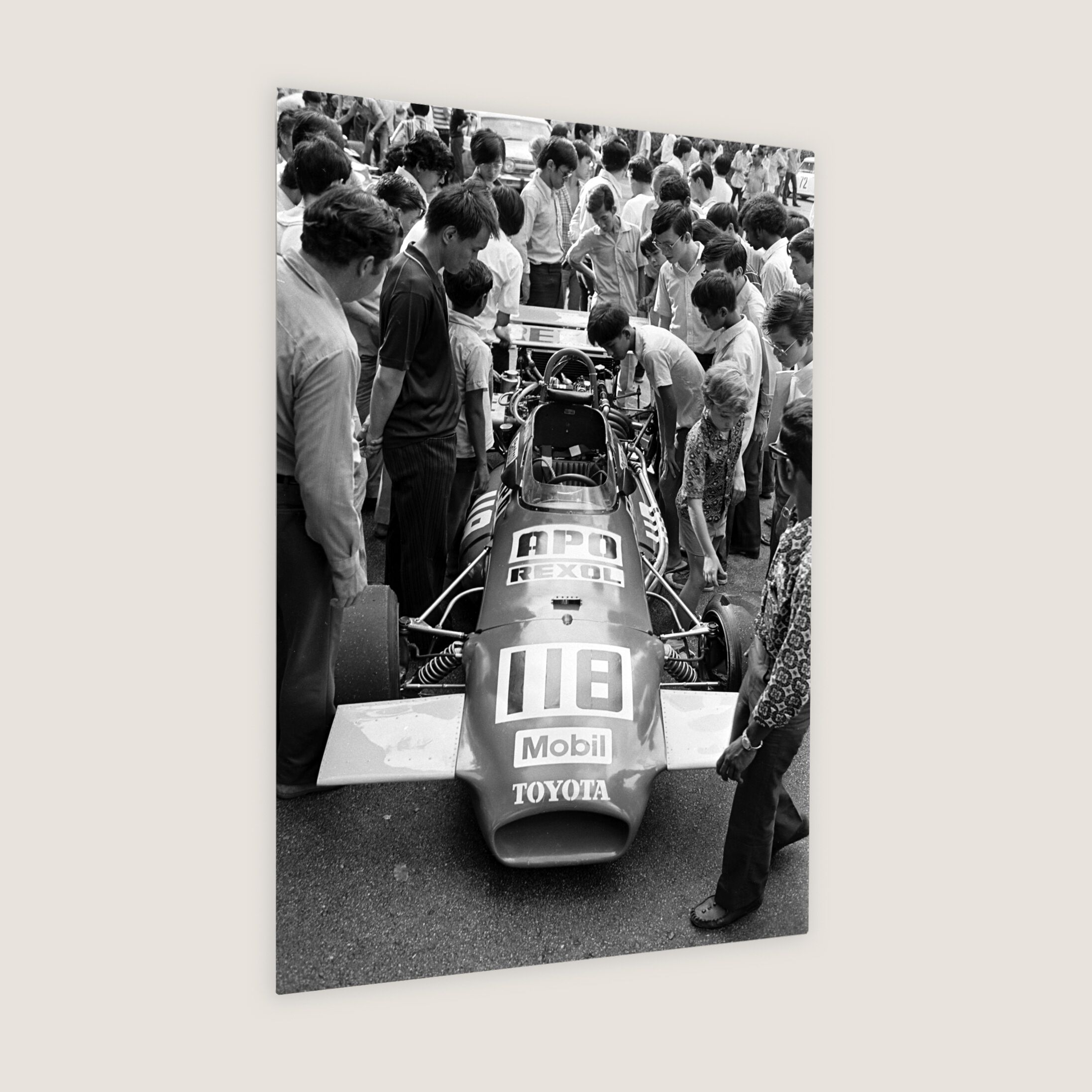 Appreciating the Brabham Toyota Racing Car 1973 Metal Panel