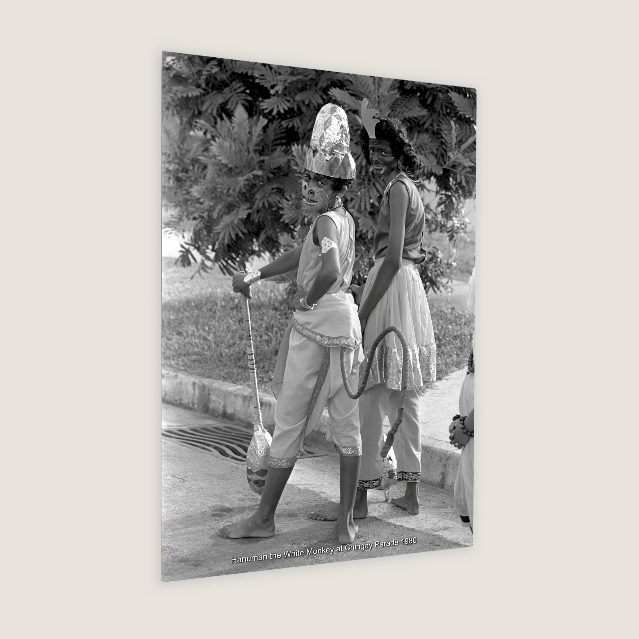 Hanuman the White Monkey at Chingay Parade 1980-My Sg Memories