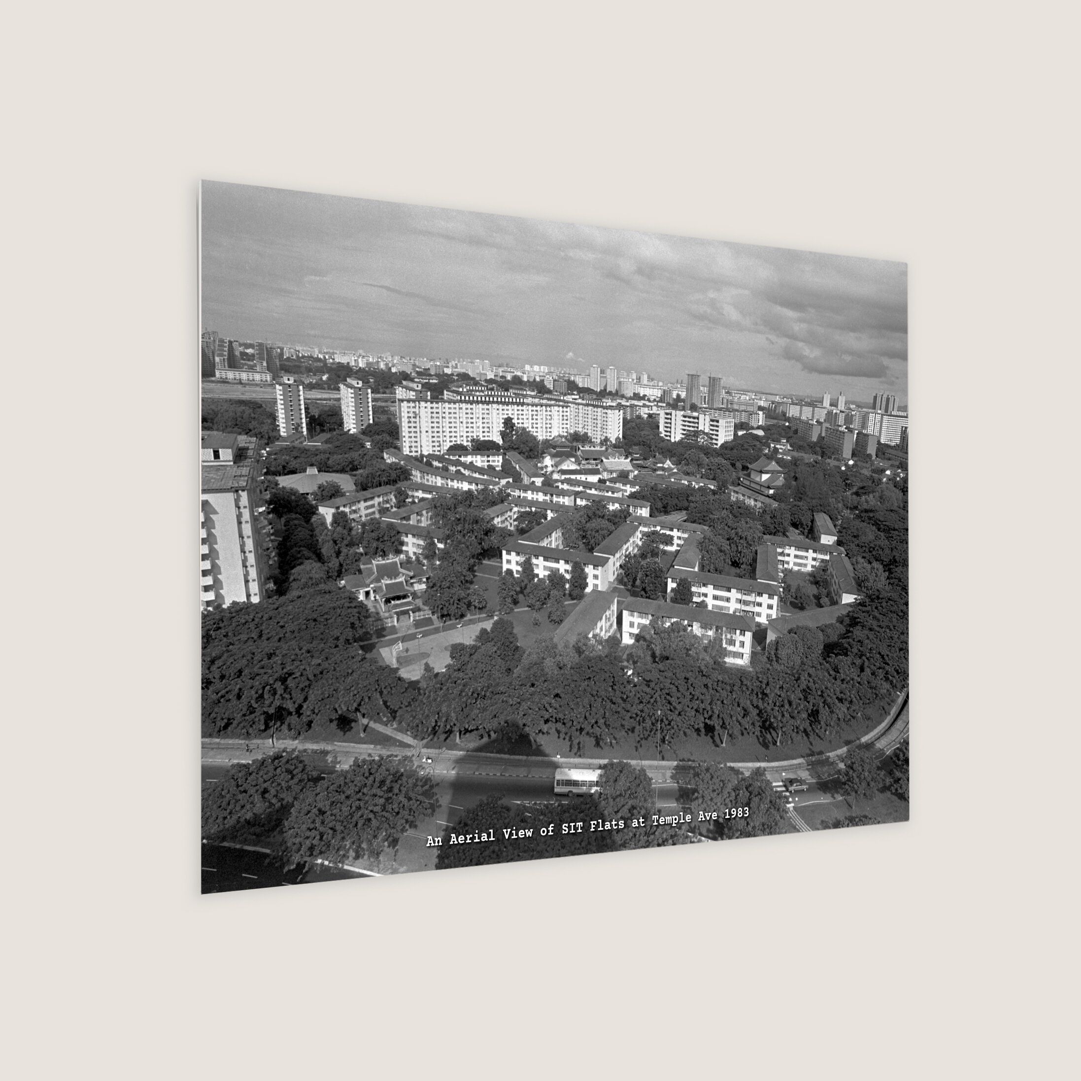 An Aerial View of SIT Flats at Temple Ave 1983-My Sg Memories