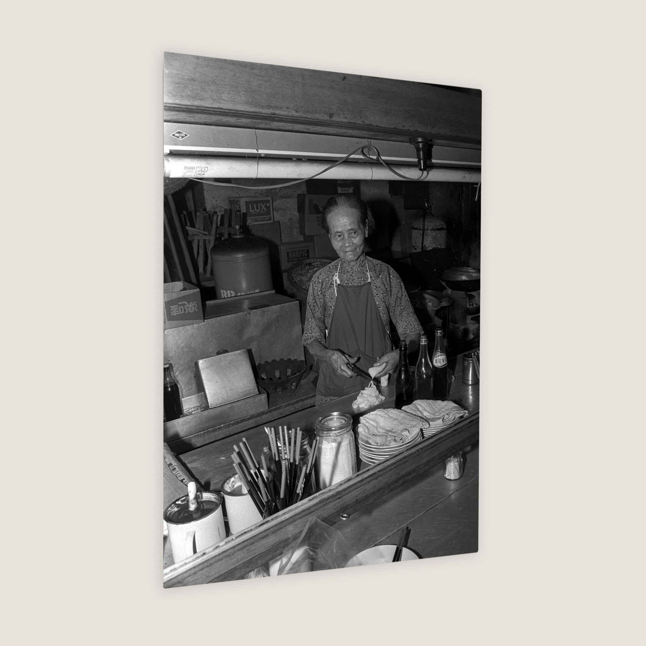 Chee Cheong Fun Stall at Temple Street 1979