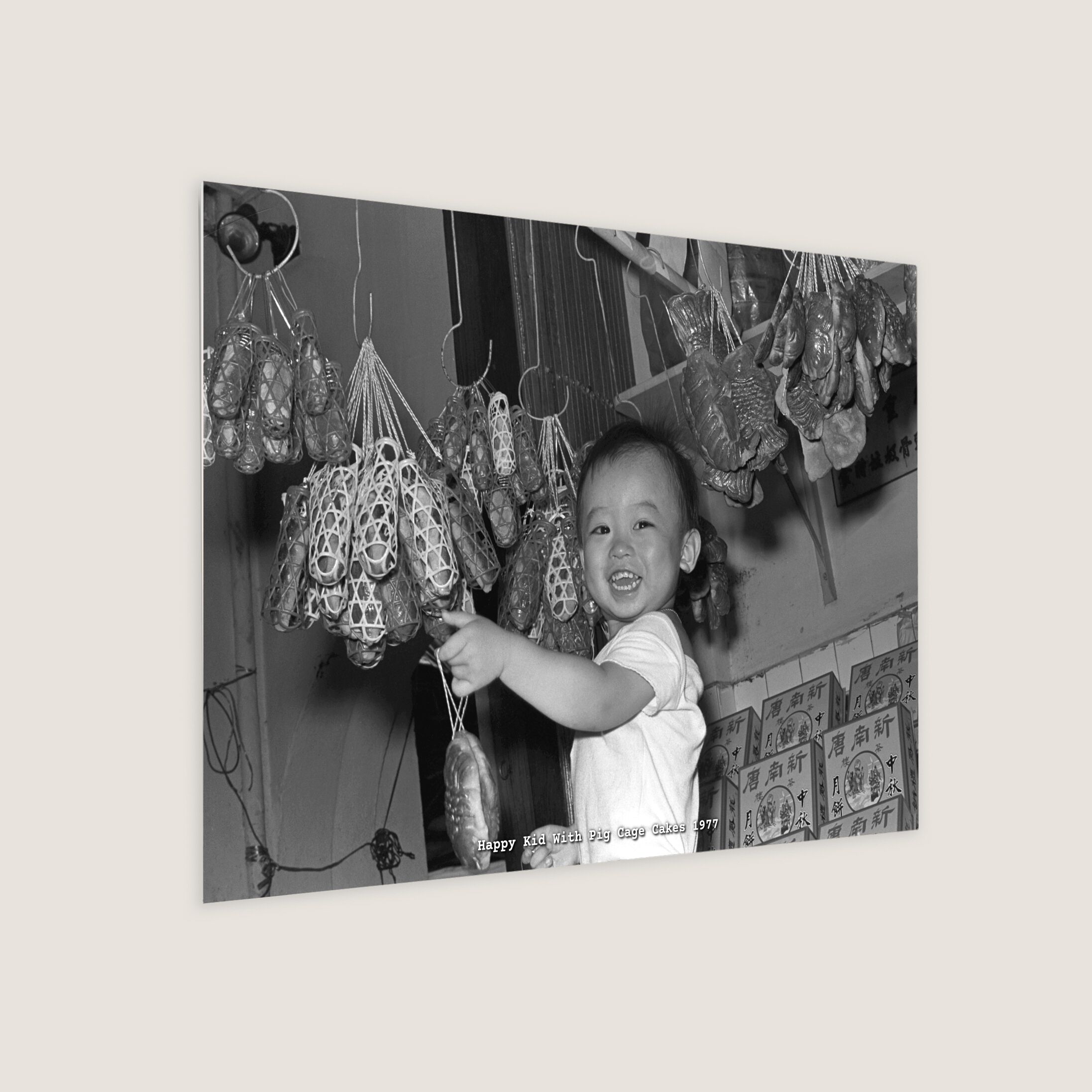Happy Kid With Pig Cage Cakes 1977-My Sg Memories