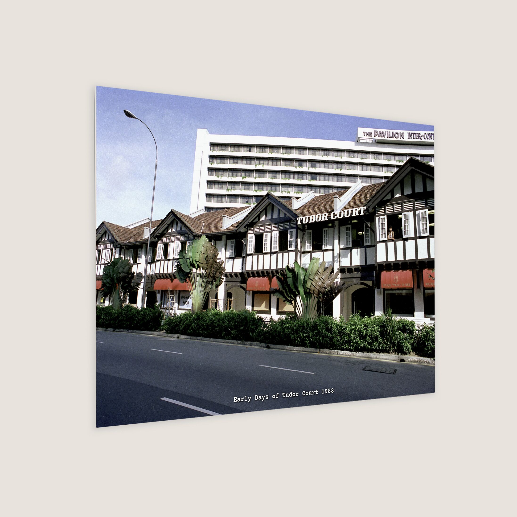 Early Days of Tudor Court 1988 Metal Panel