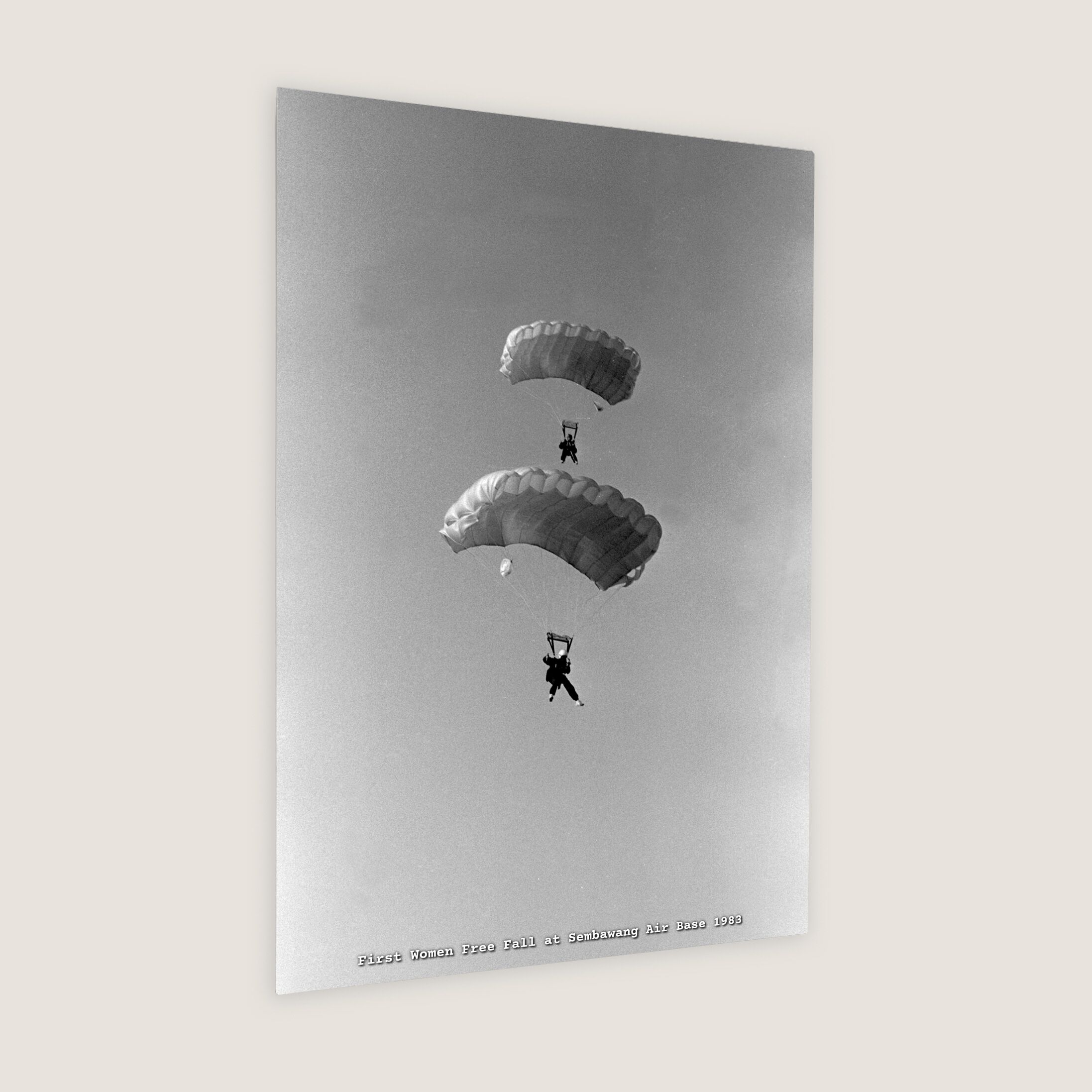 First Women Free Fall at Sembawang Air Base 1983-My Sg Memories