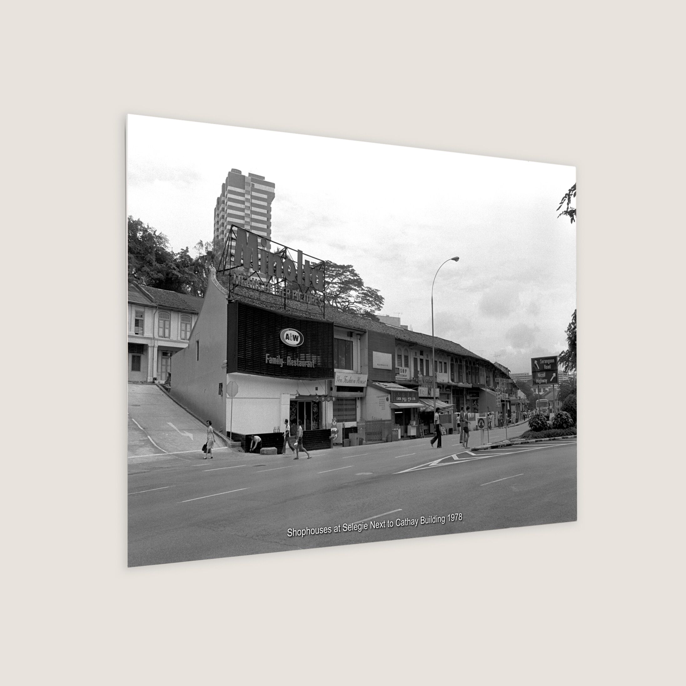Shophouses at Selegie Next to Cathay Building 1978-My Sg Memories