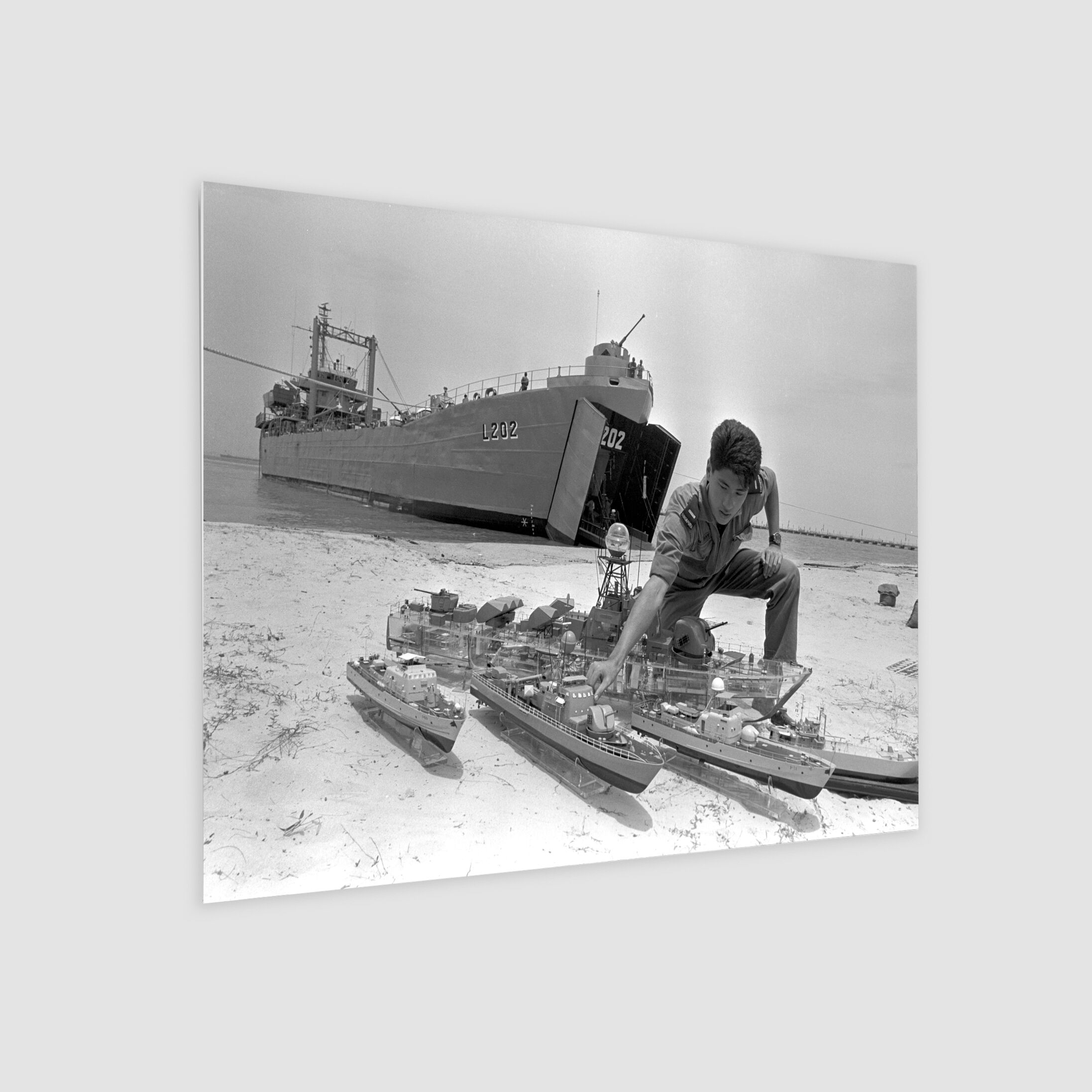 Landing Ship Tank Beached Near the Bedok Jetty 1986-My Sg Memories