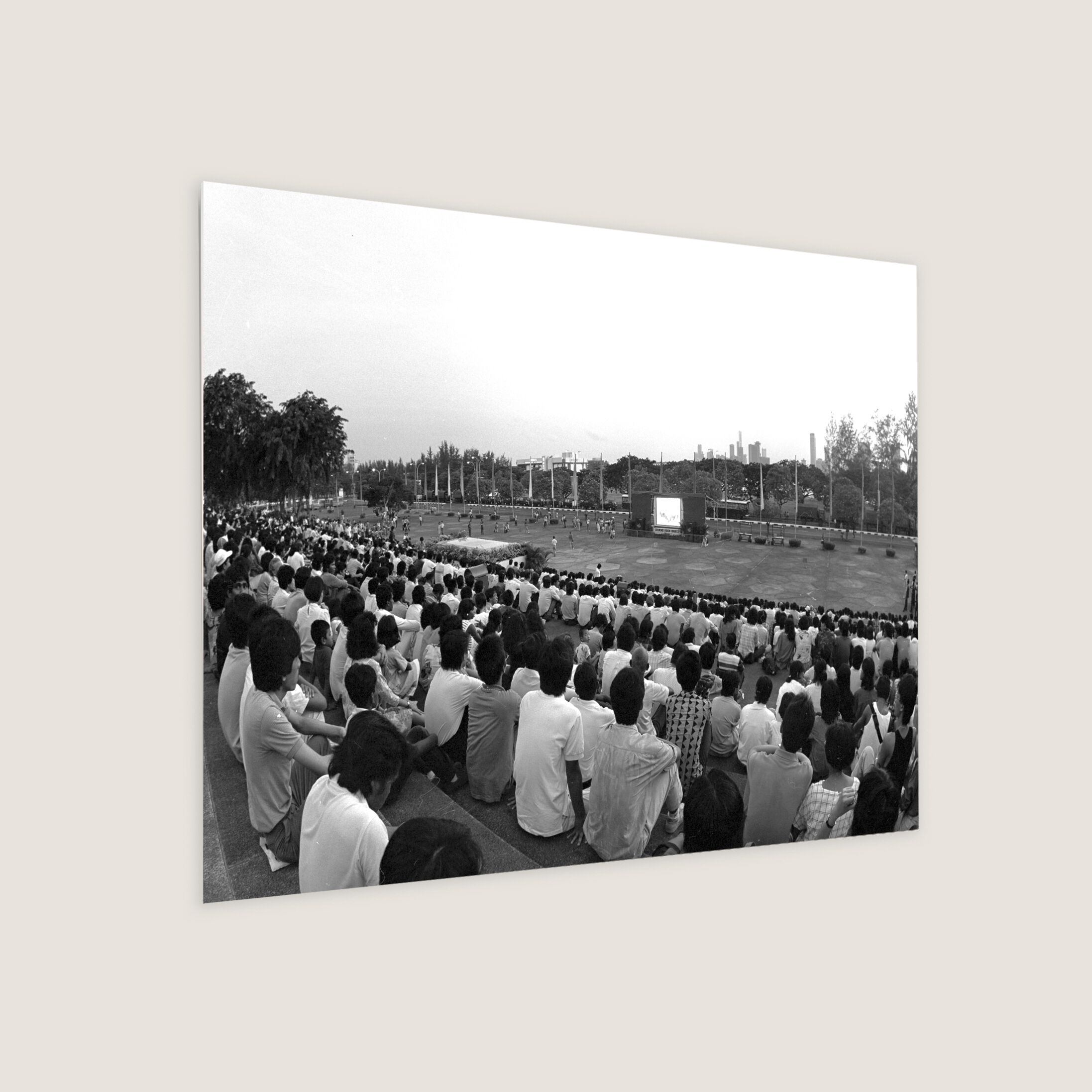 Parade Livestream Outside the National Stadium 1986 Metal Panel