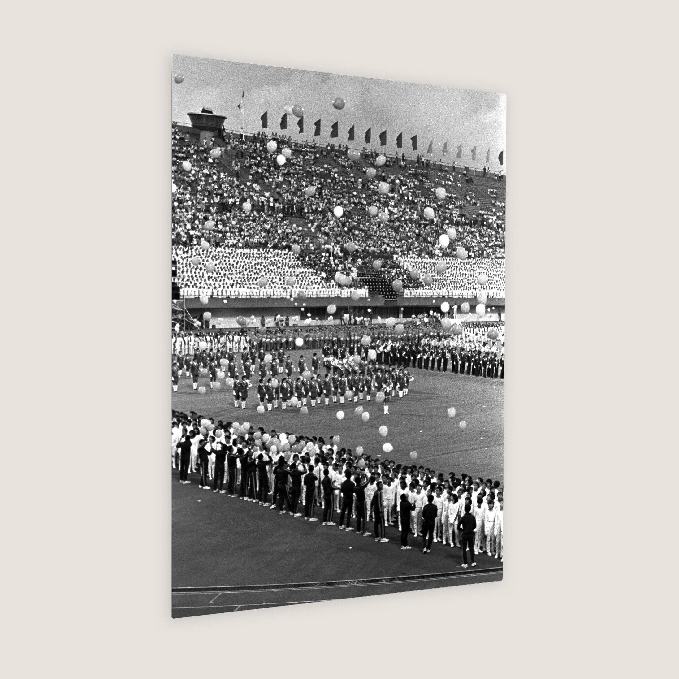 A Parade Filled with 600 Balloons 1985 Metal Panel