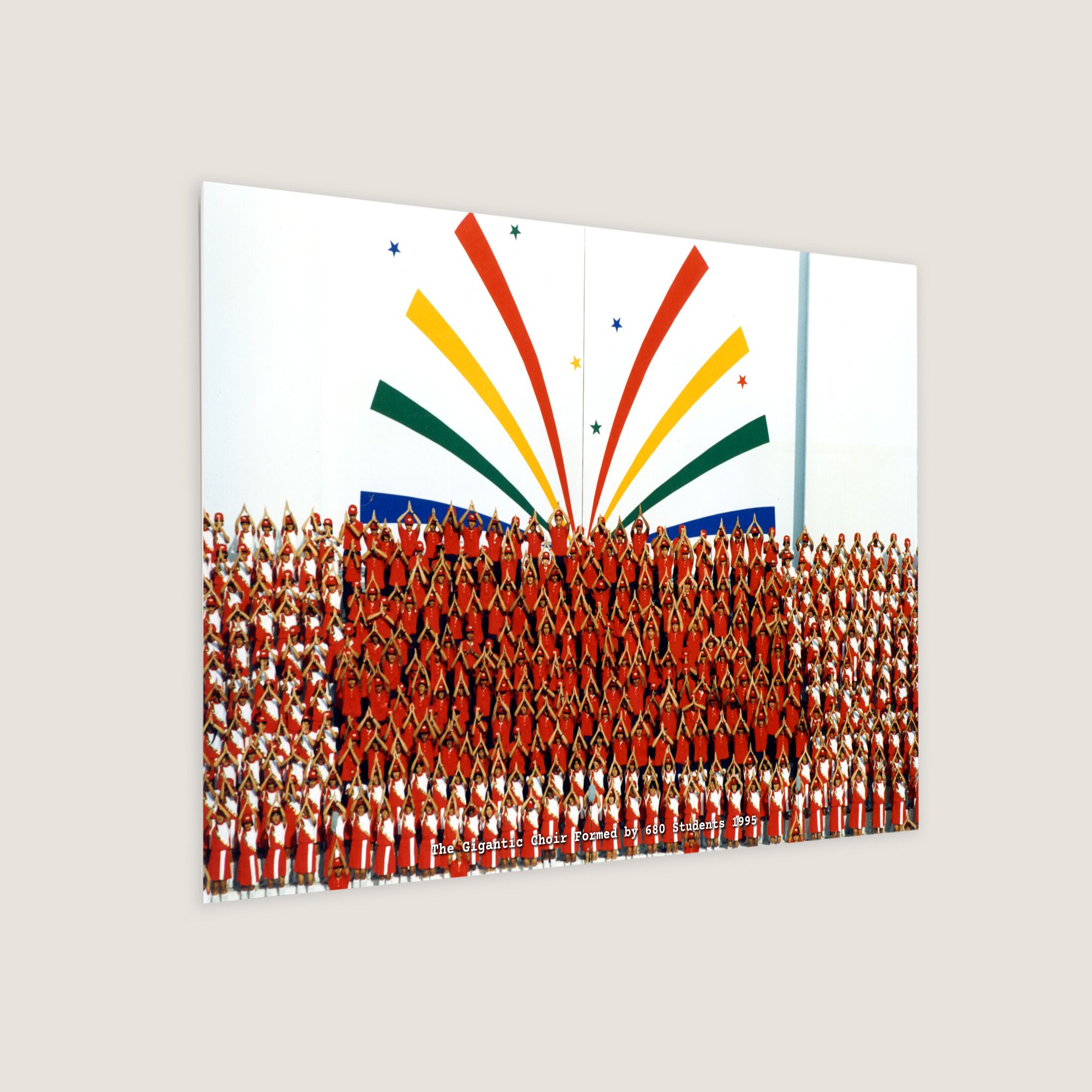 The Gigantic Choir Formed by 680 Students 1995 Metal Panel