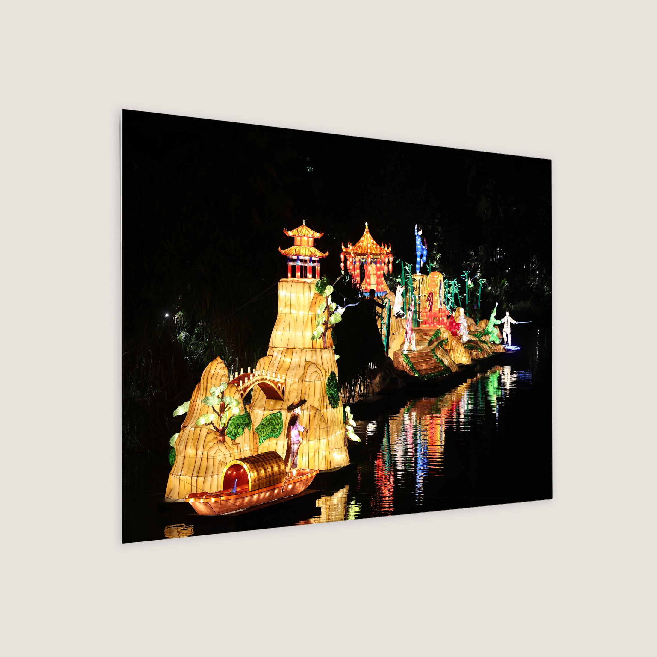 A Rotating Chinese Lantern Displays on the Water 2019-My Sg Memories