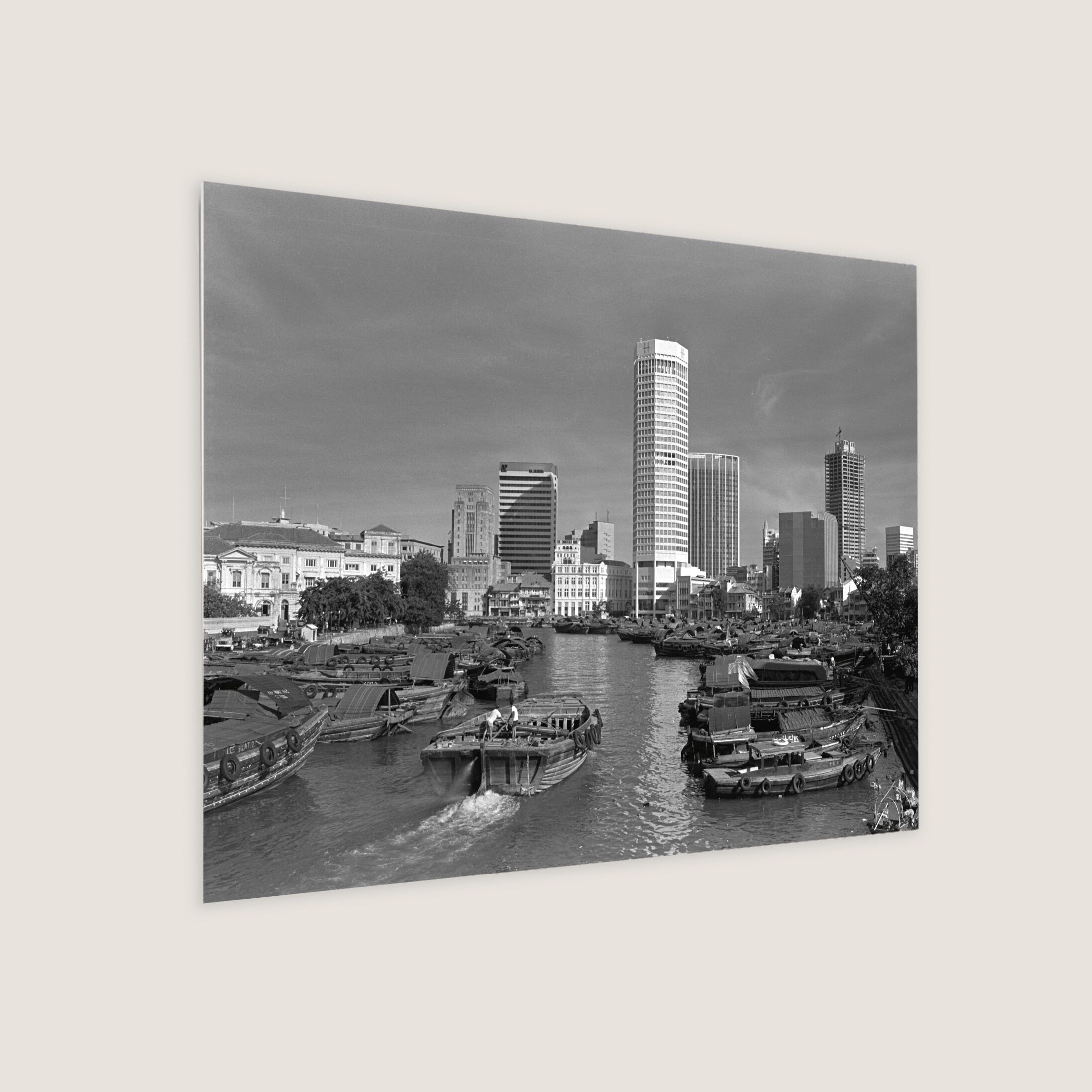 Before the Big River Clean-Up 1974 Metal Panel