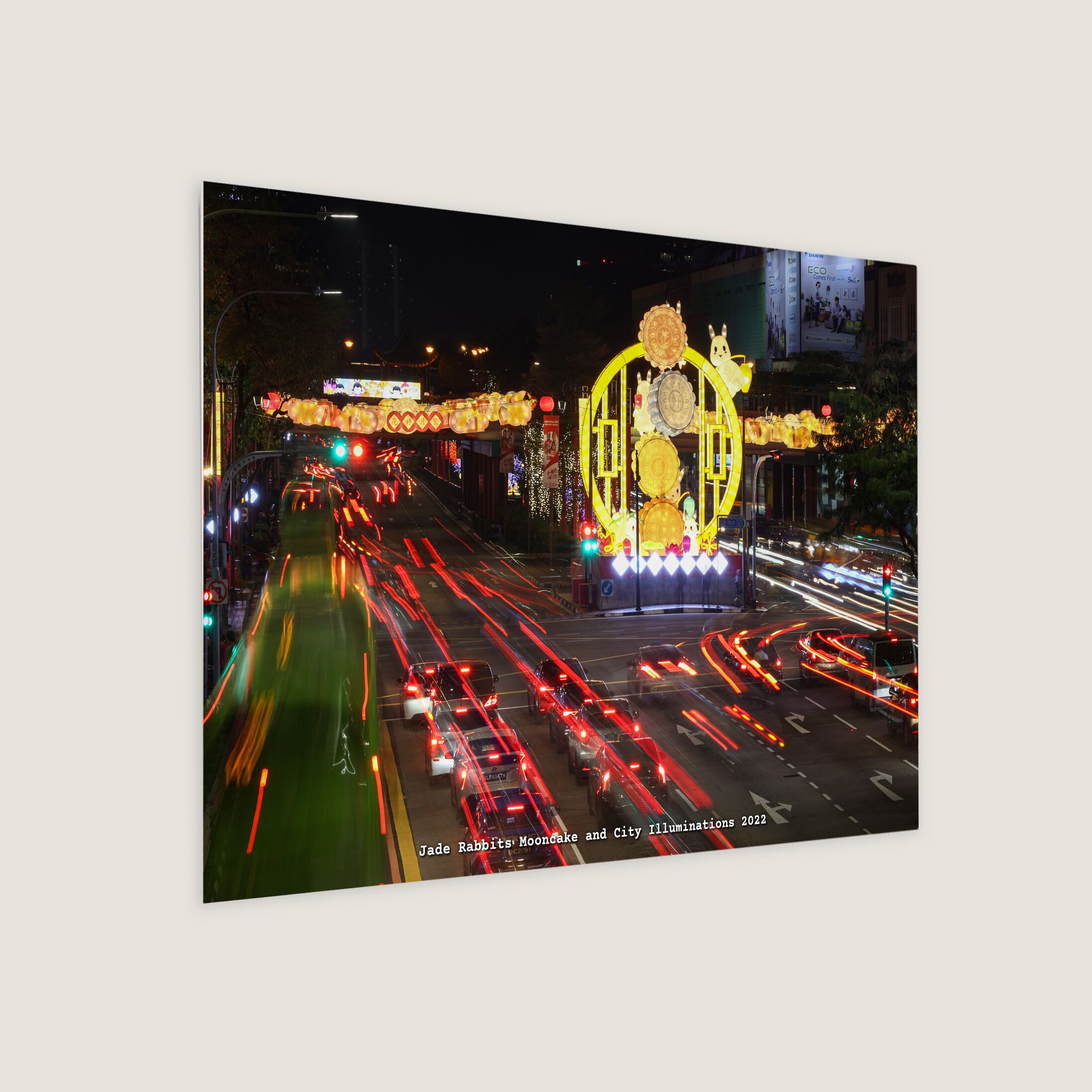 Jade Rabbits Mooncake and City Illuminations 2022 Metal Panel
