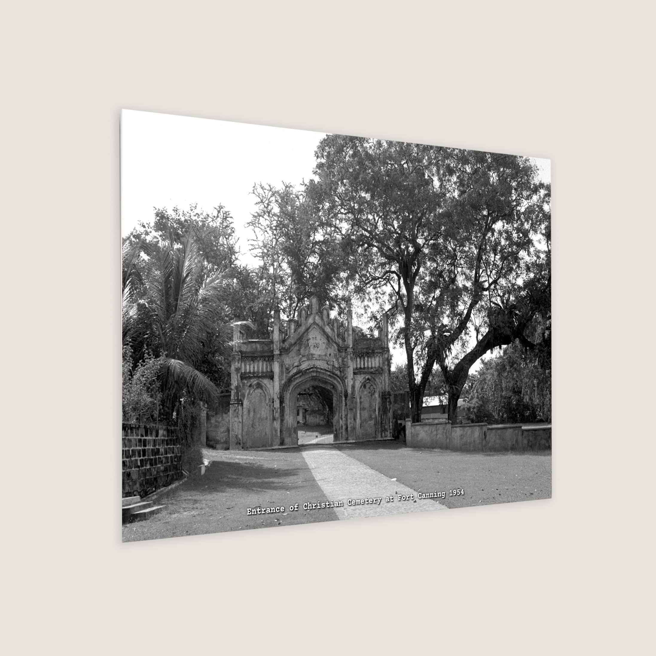Entrance of Christian Cemetery at Fort Canning 1954-My Sg Memories