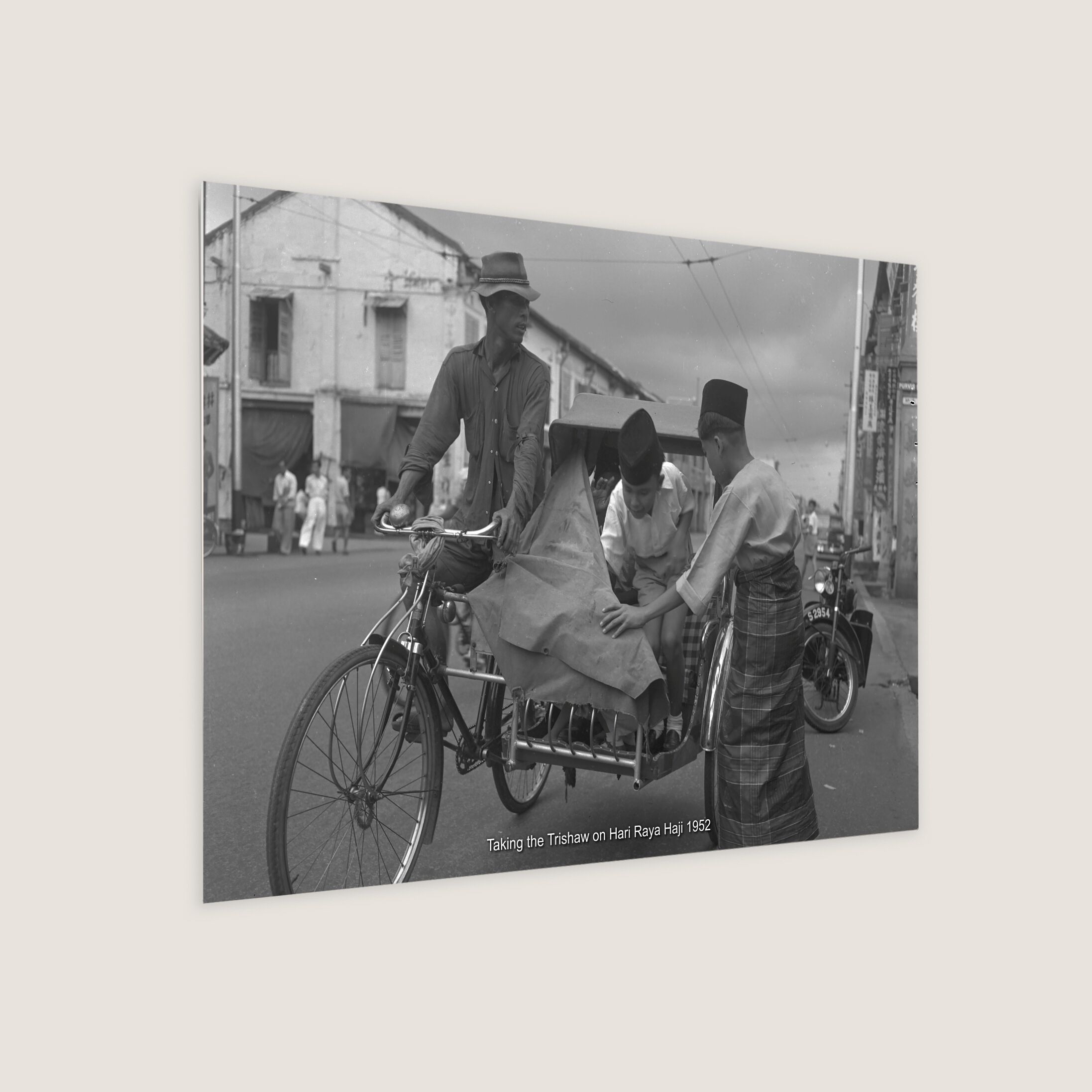 Taking the Trishaw on Hari Raya Haji 1952-My Sg Memories