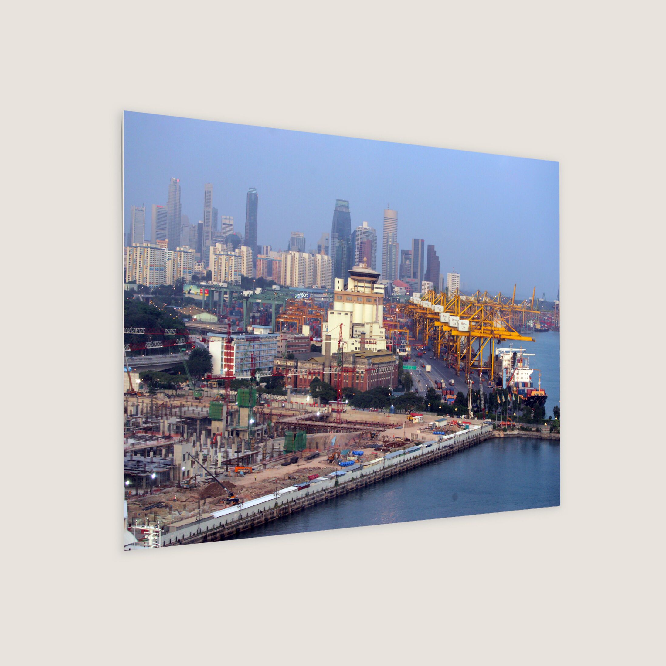 Evening Scene of PSA Port from Mt Faber Cable Car 2004-My Sg Memories