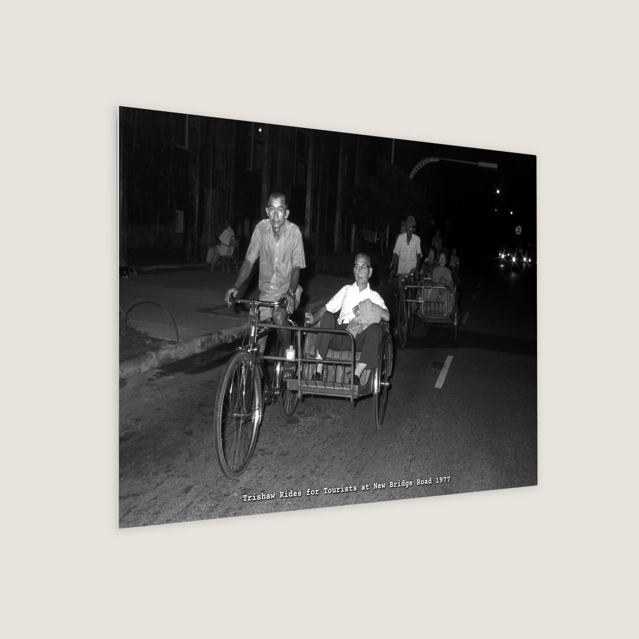 Trishaw Rides for Tourists at New Bridge Road 1977-My Sg Memories