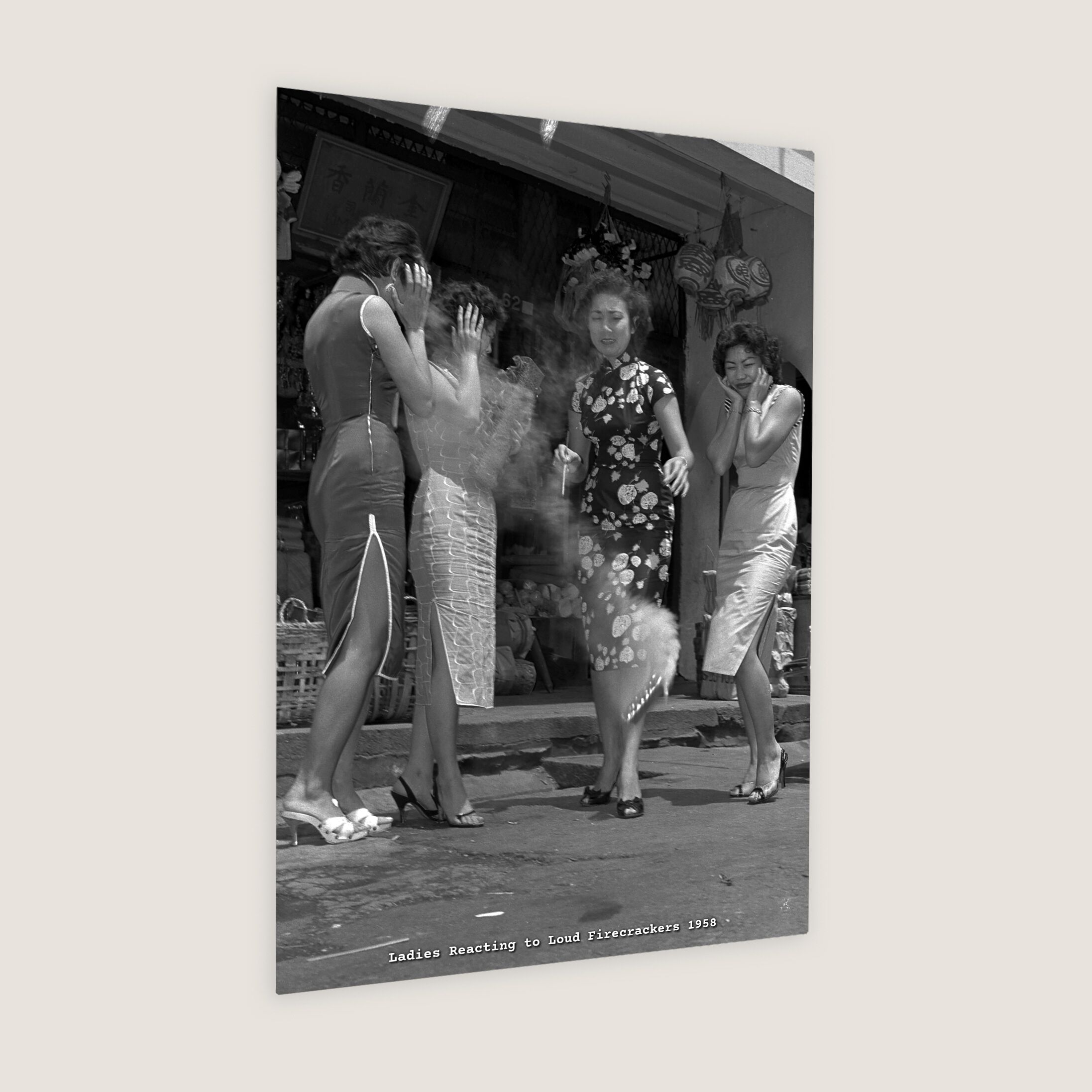 Ladies Reacting to Loud Firecrackers 1958-My Sg Memories