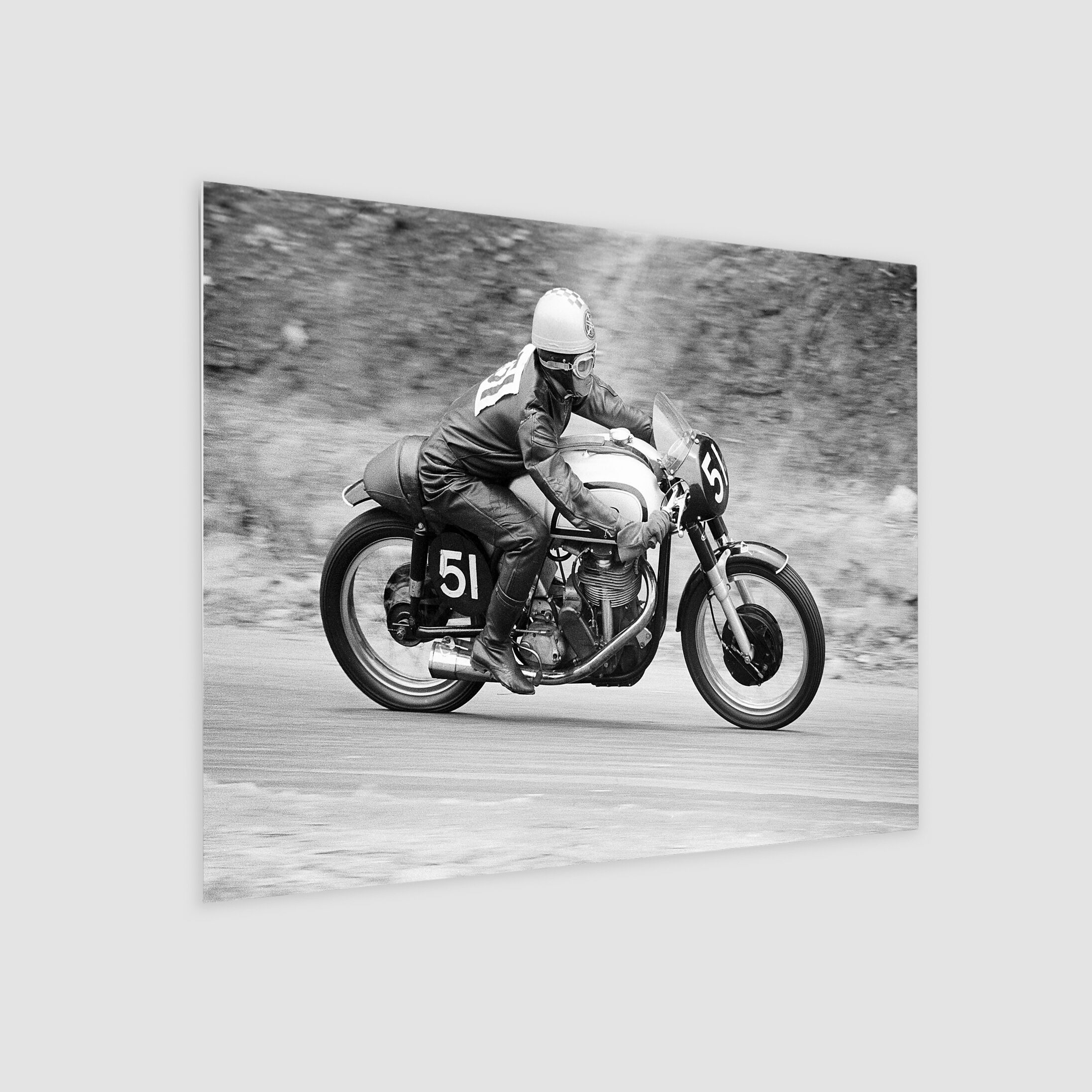 KC Wong - Local Rider on His Norton Manx 500cc 1961-My Sg Memories