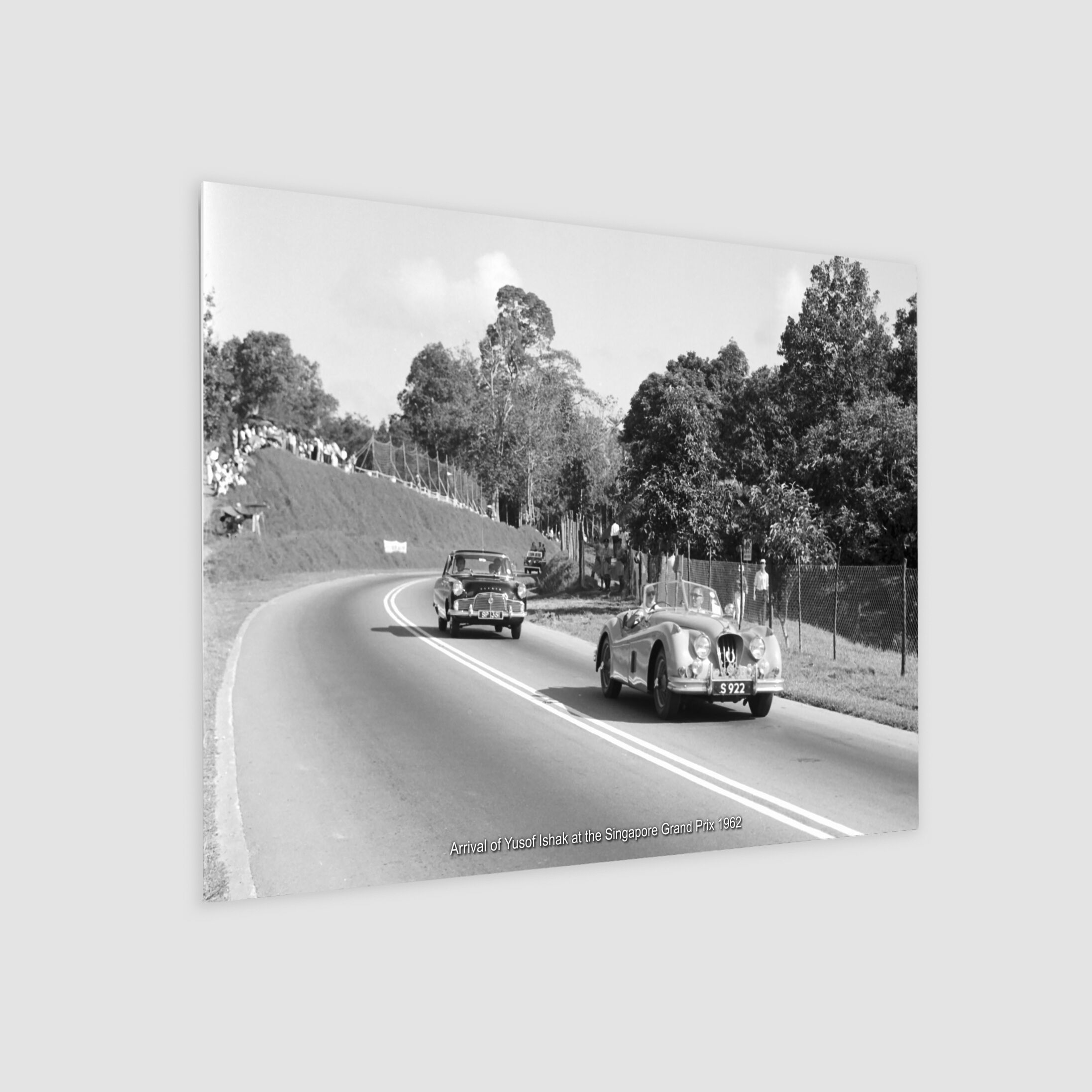 Arrival of Yusof Ishak at the Singapore Grand Prix 1962-My Sg Memories