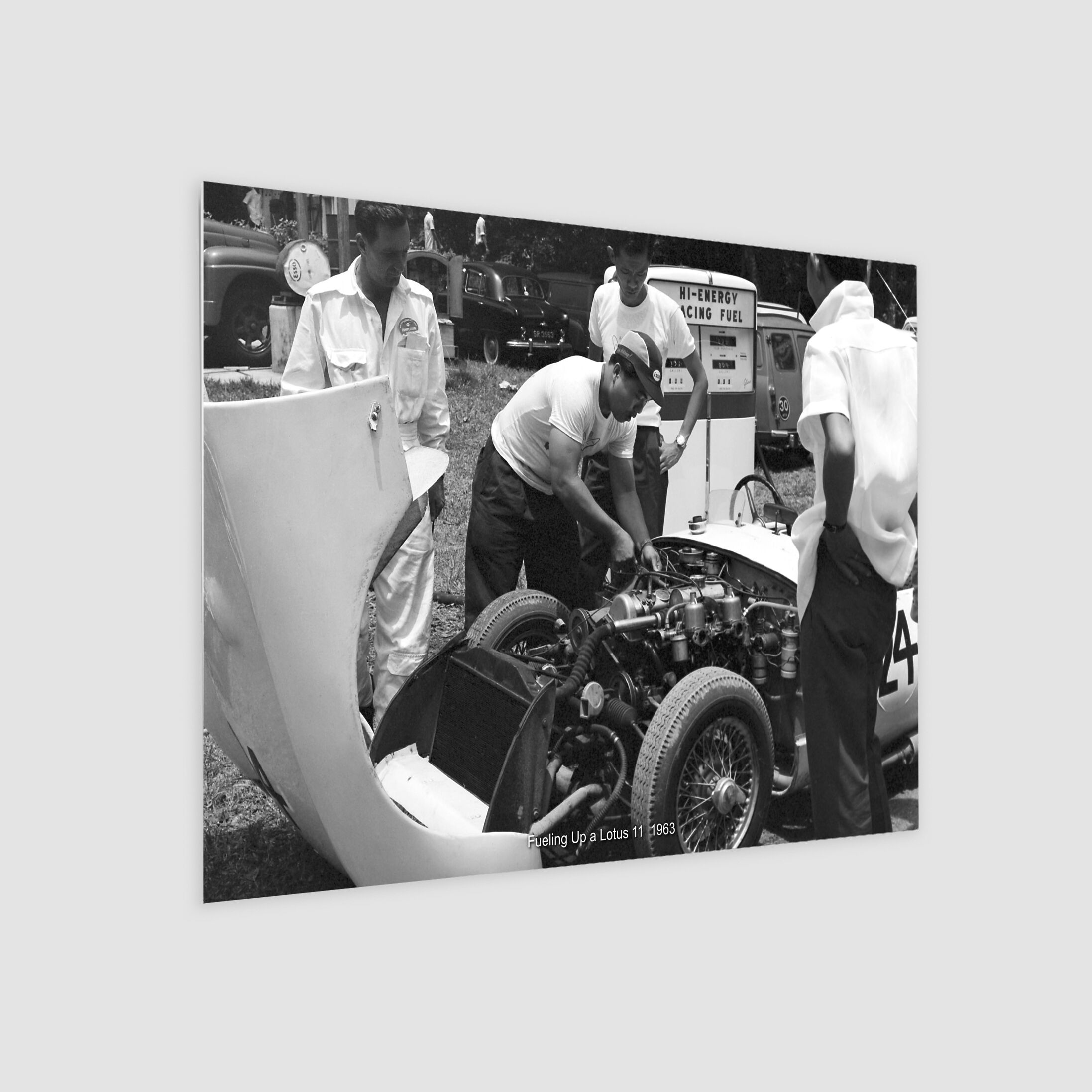 Fueling Up a Lotus 11 1963-My Sg Memories