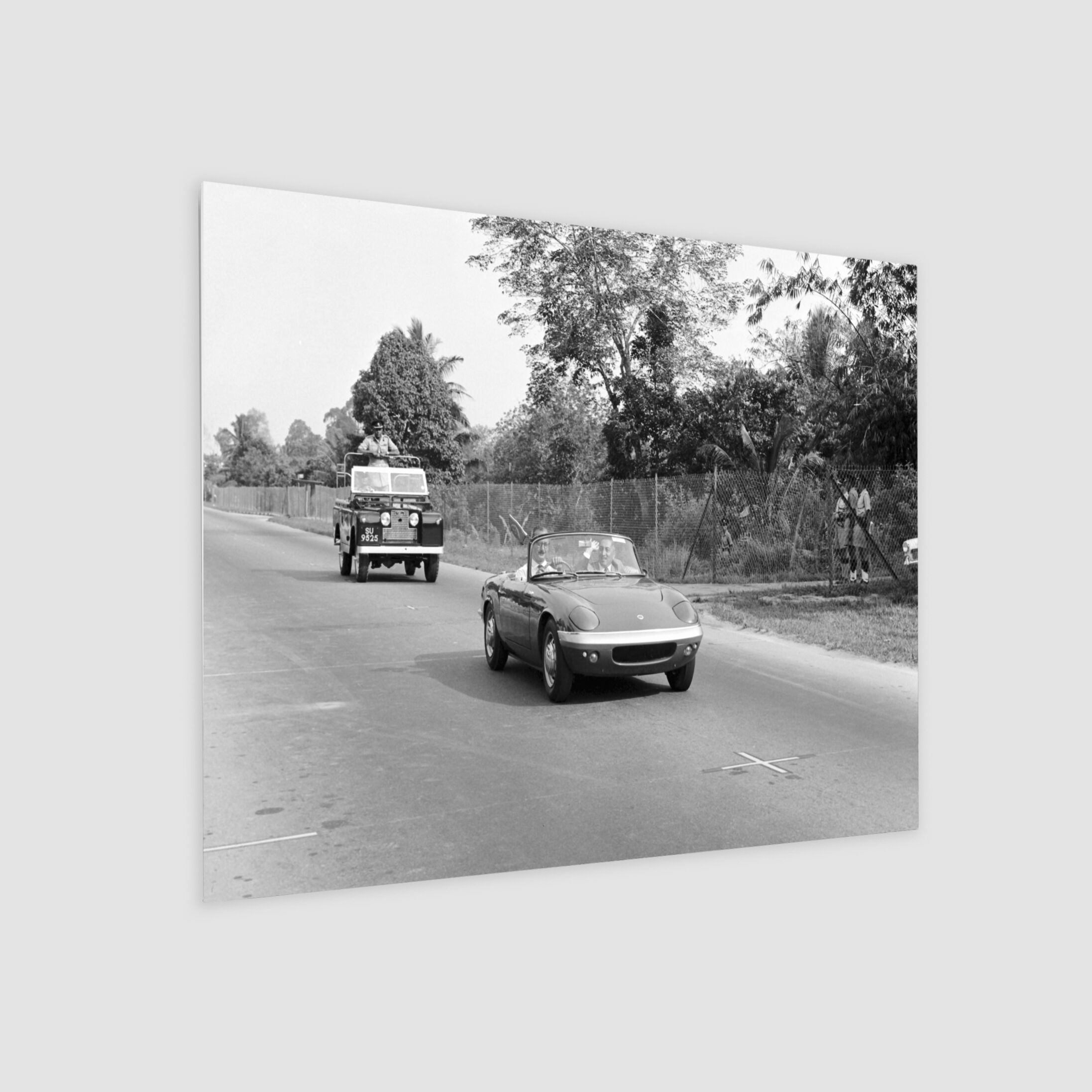 Arrival of Yang di-Pertuan Negara in a Lotus Elan 1964-My Sg Memories