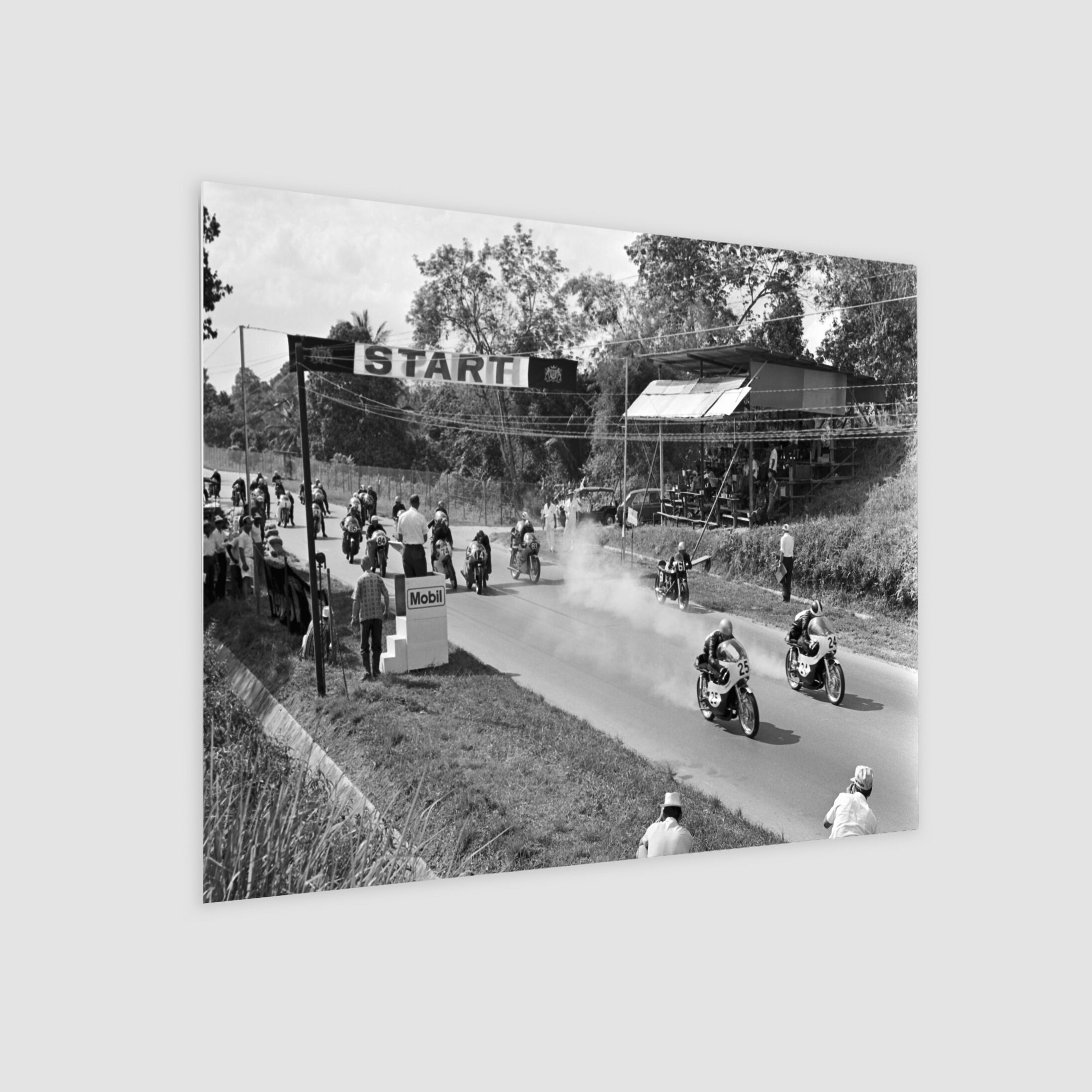 Riders Take Off for a Forming Up Lap 1967-My Sg Memories