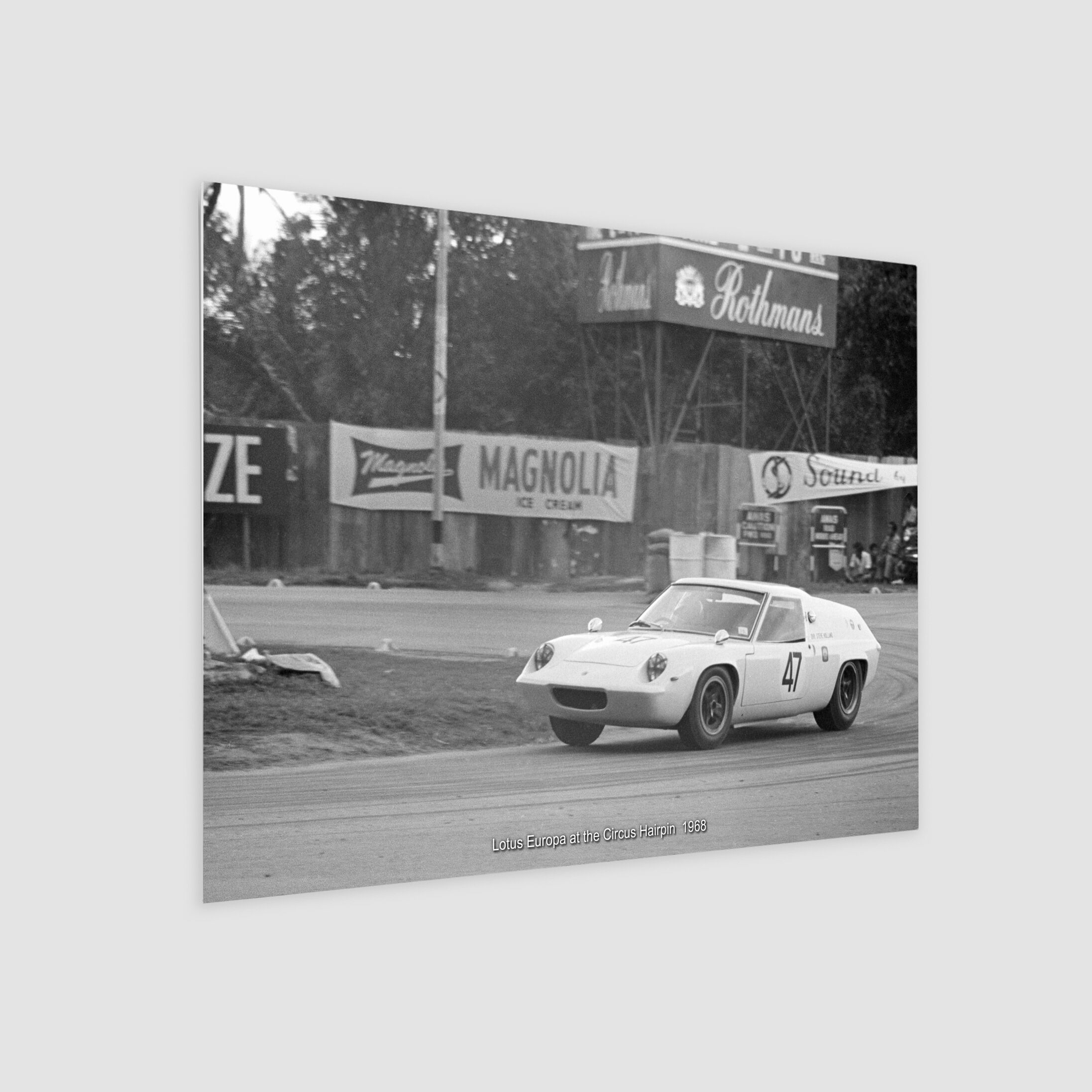 Lotus Europa at the Circus Hairpin 1968-My Sg Memories