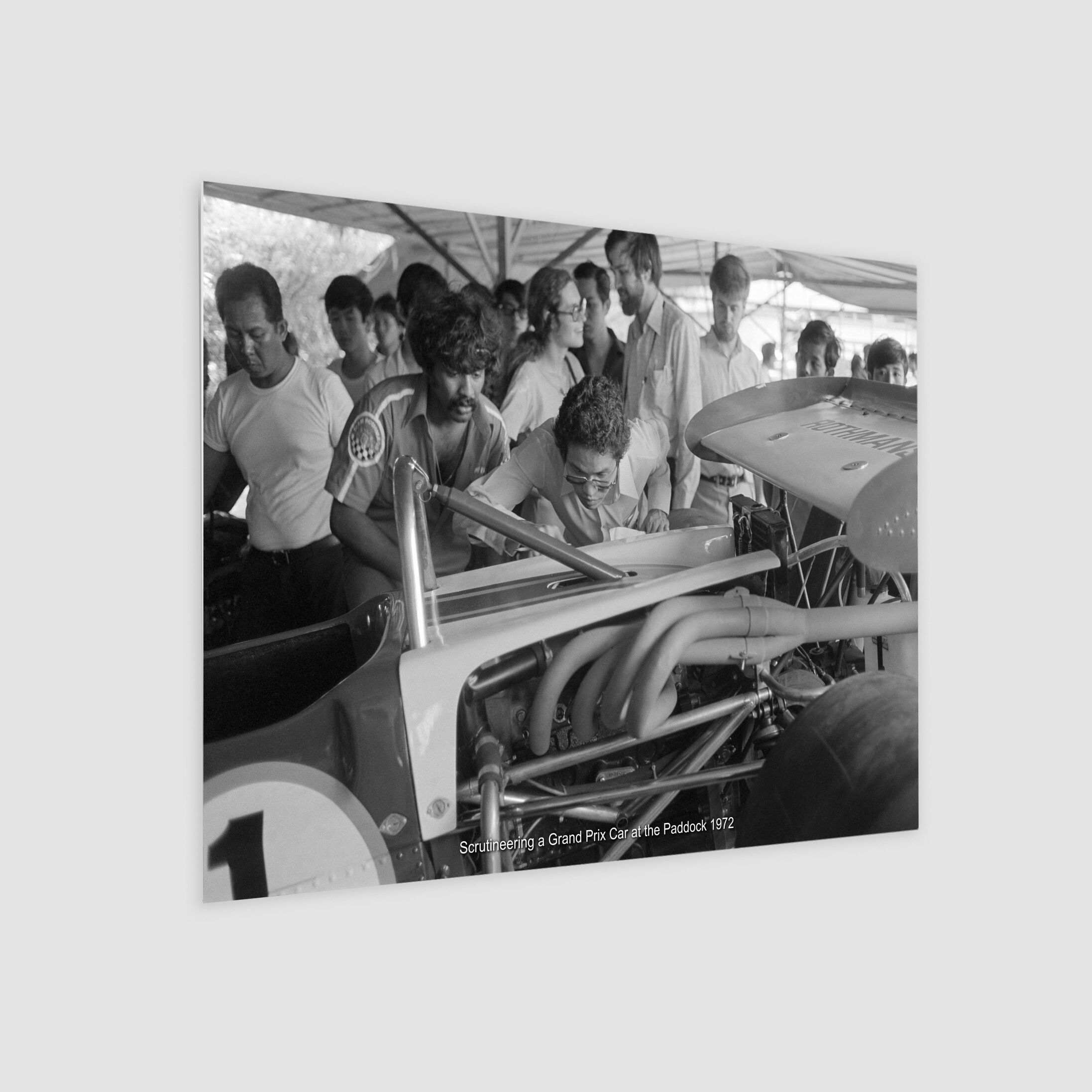 Scrutineering a Grand Prix Car at the Paddock 1972-My Sg Memories