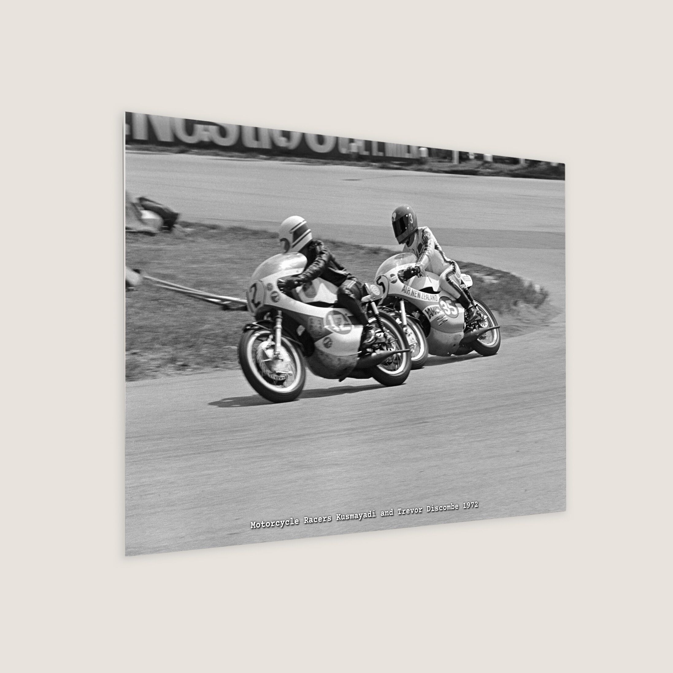 Motorcycle Racers Kusmayadi and Trevor Discombe 1972