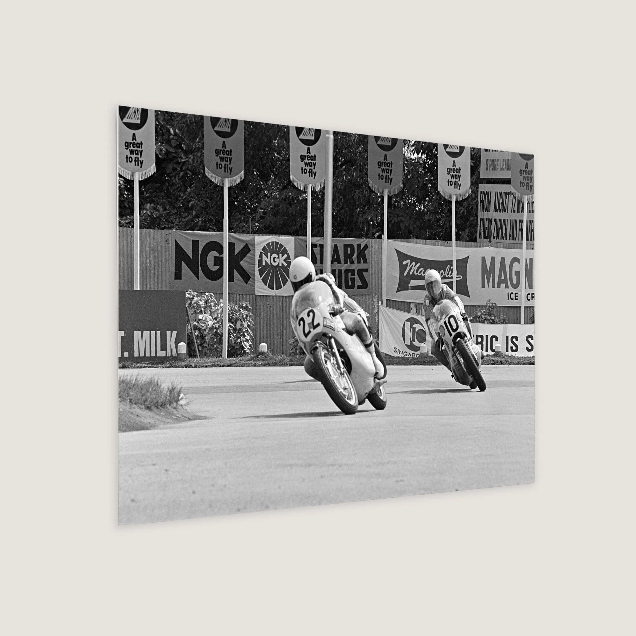 Motorcycle Champions at the Circus Hairpin 1972