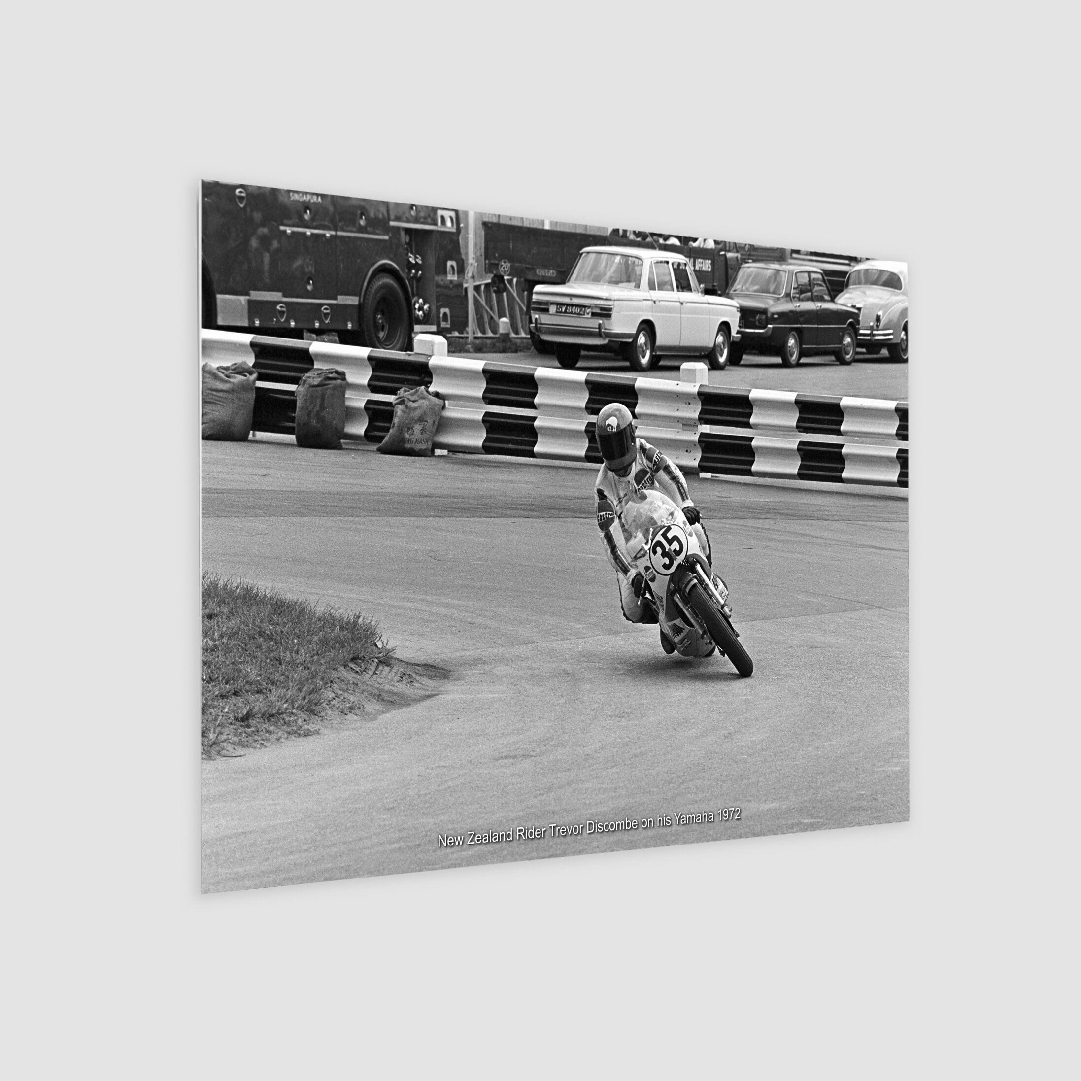 New Zealand Rider Trevor Discombe on his Yamaha 1972-My Sg Memories
