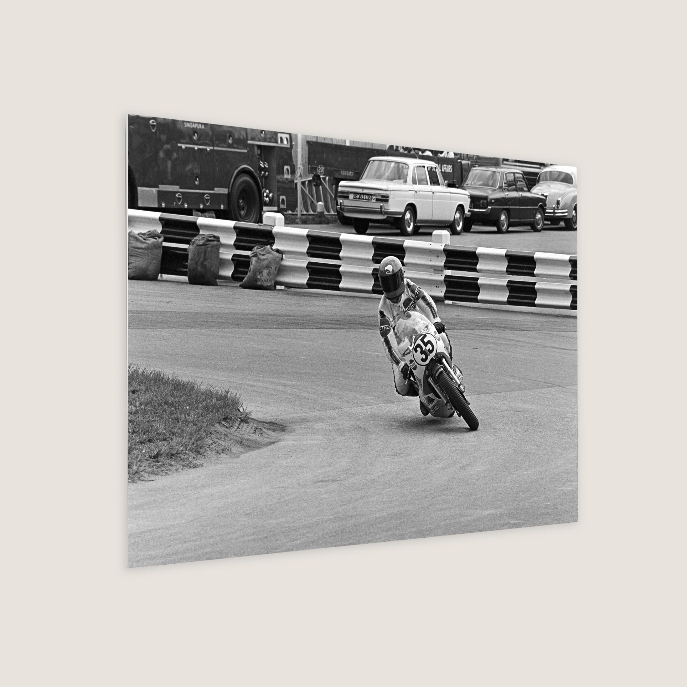 New Zealand Rider Trevor Discombe on his Yamaha 1972