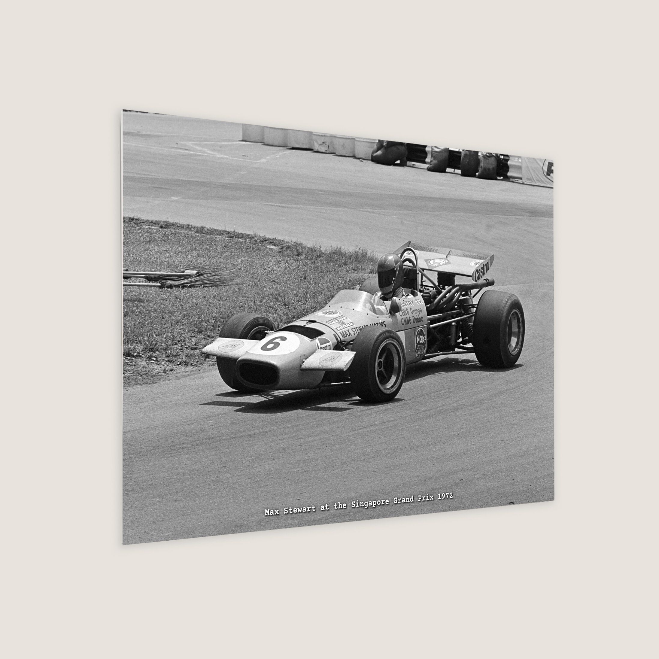 Max Stewart at the Singapore Grand Prix 1972