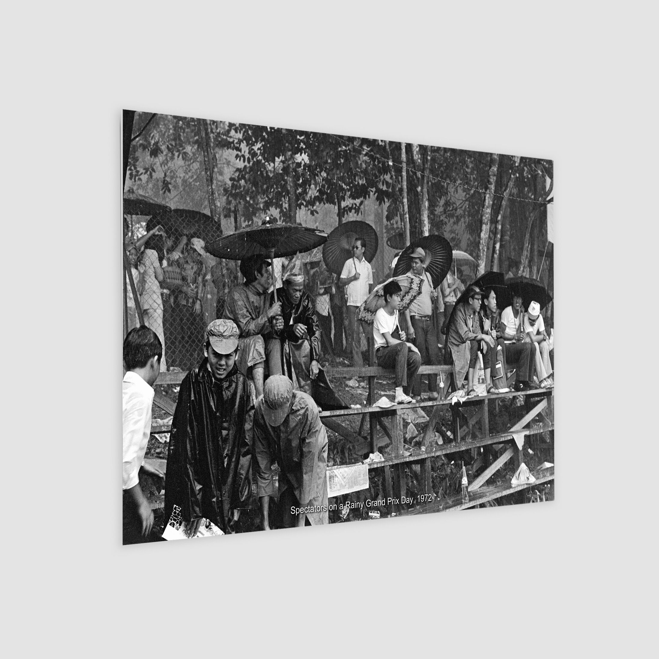 Spectators on a Rainy Grand Prix Day 1972-My Sg Memories