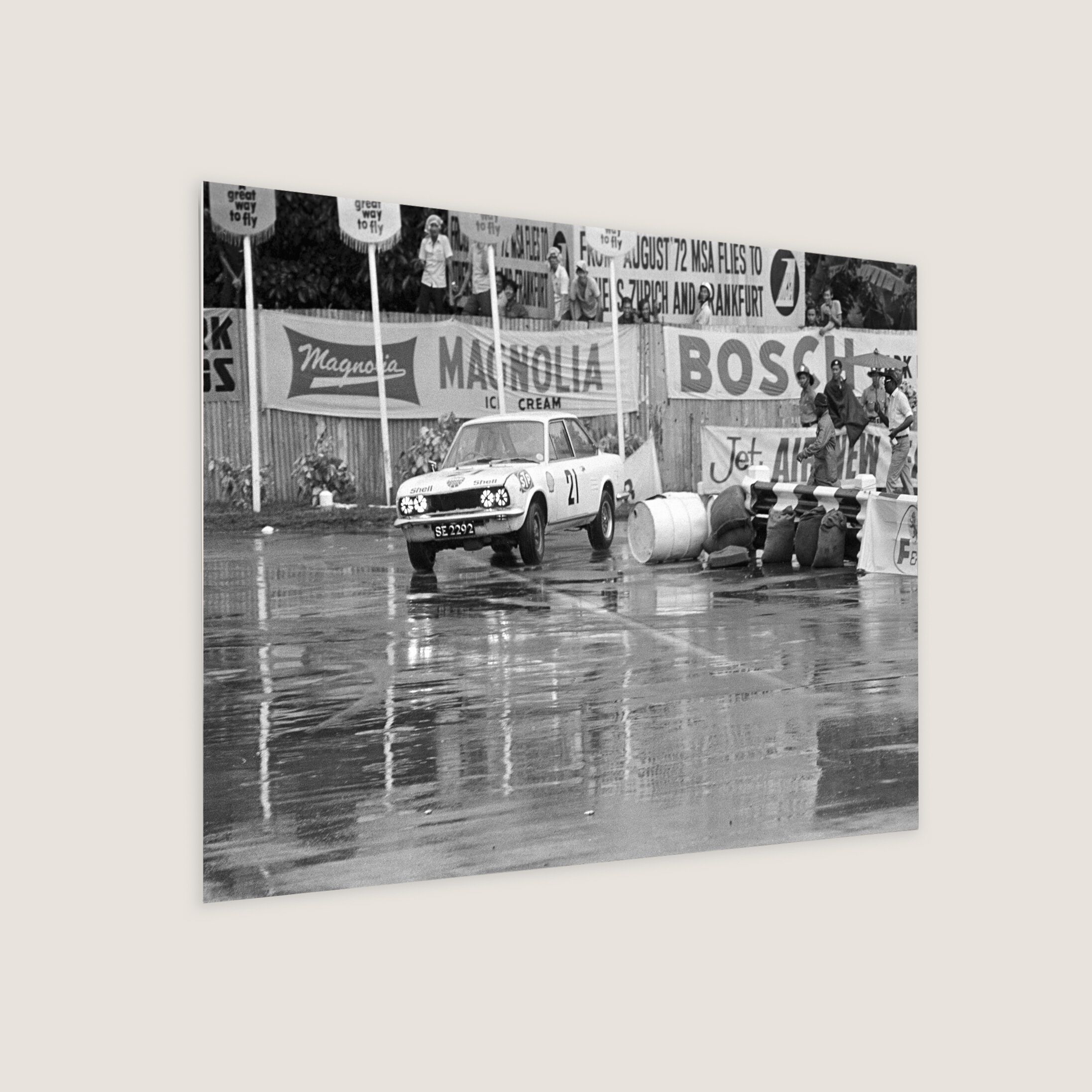 Clubman Saloons & Tourers Race on a Rainy Day 1972