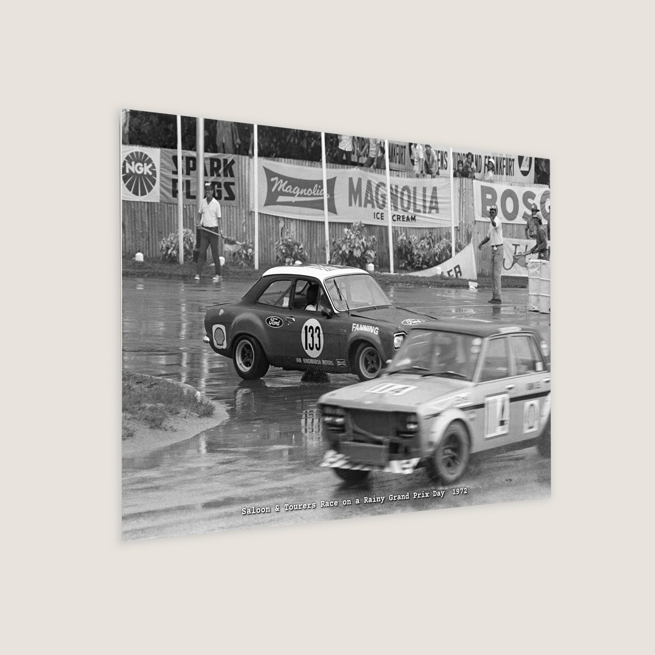Saloon & Tourers Race on a Rainy Grand Prix Day 1972