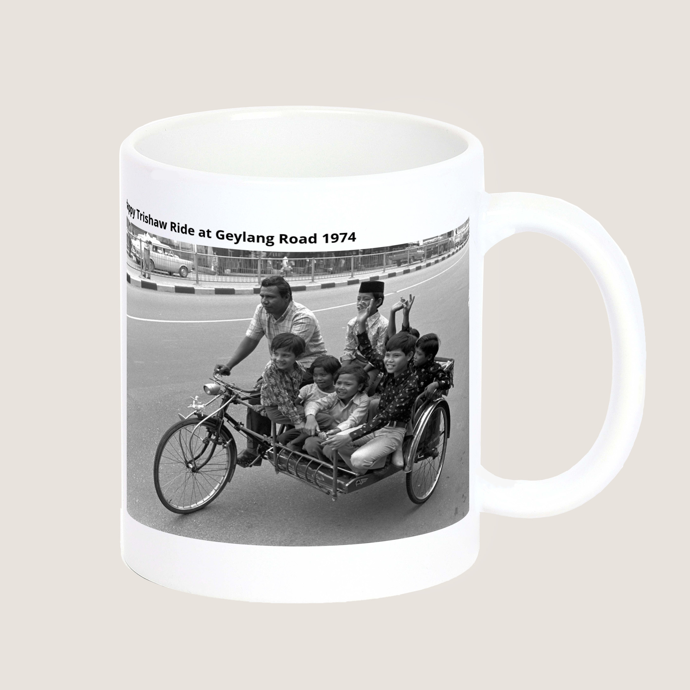 Happy Trishaw Ride at Geylang Road 1974-My Sg Memories