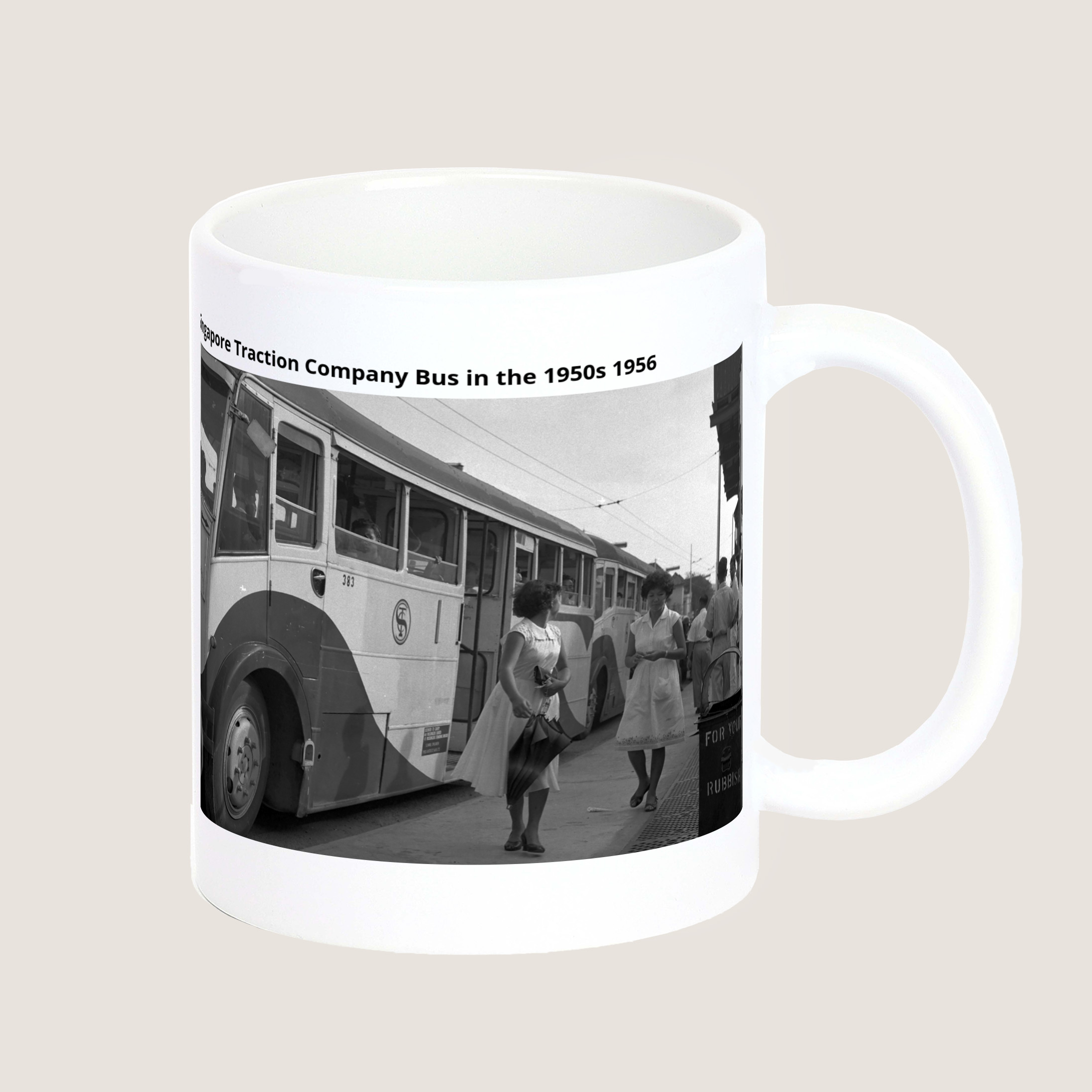 Singapore Traction Company Bus in the 1950s 1956-My Sg Memories