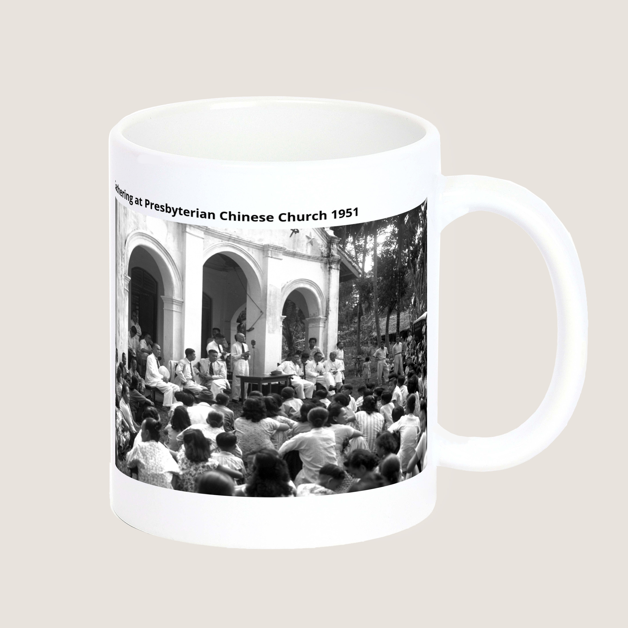 Gathering at Presbyterian Chinese Church 1951 Mug