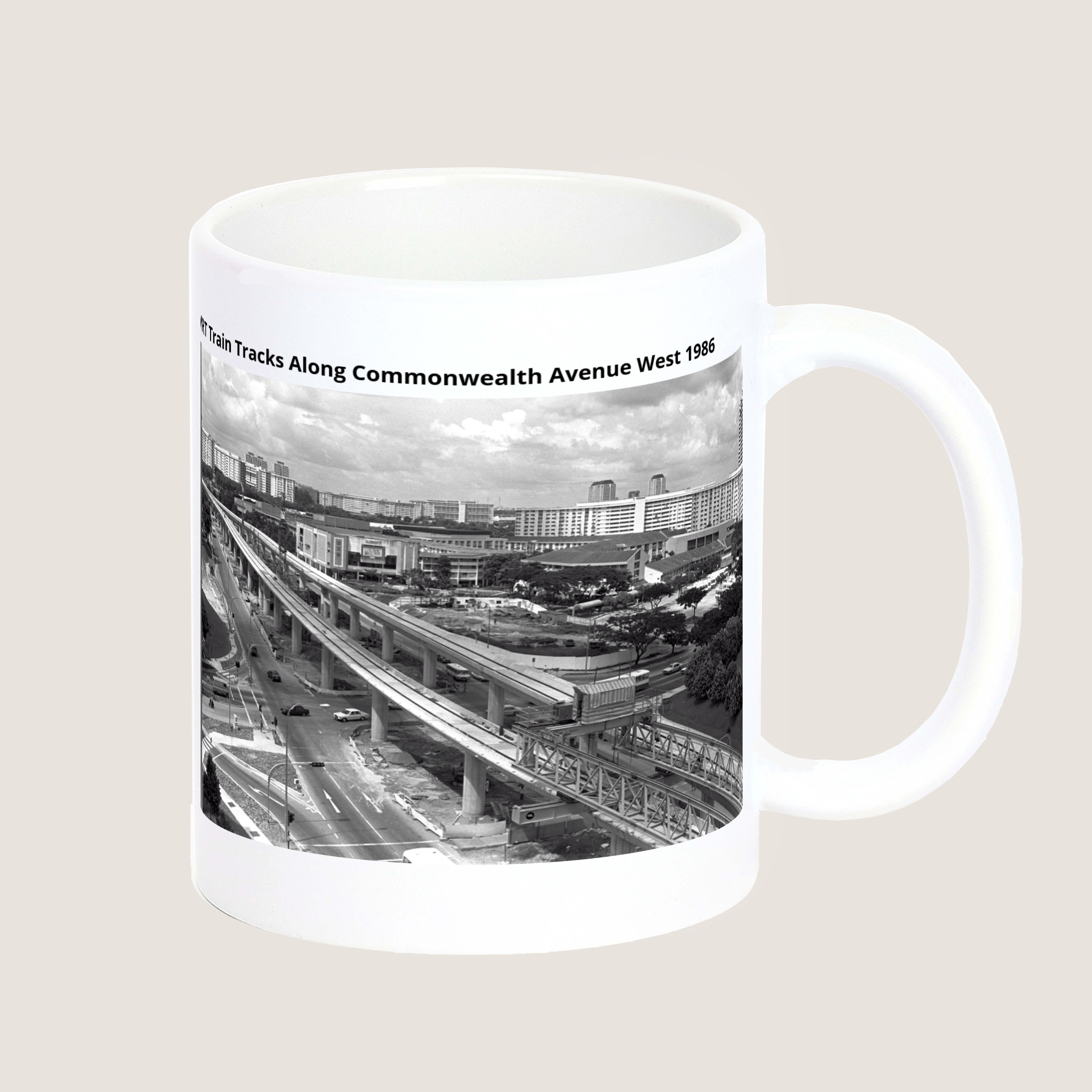 MRT Train Tracks Along Commonwealth Avenue West 1986-My Sg Memories