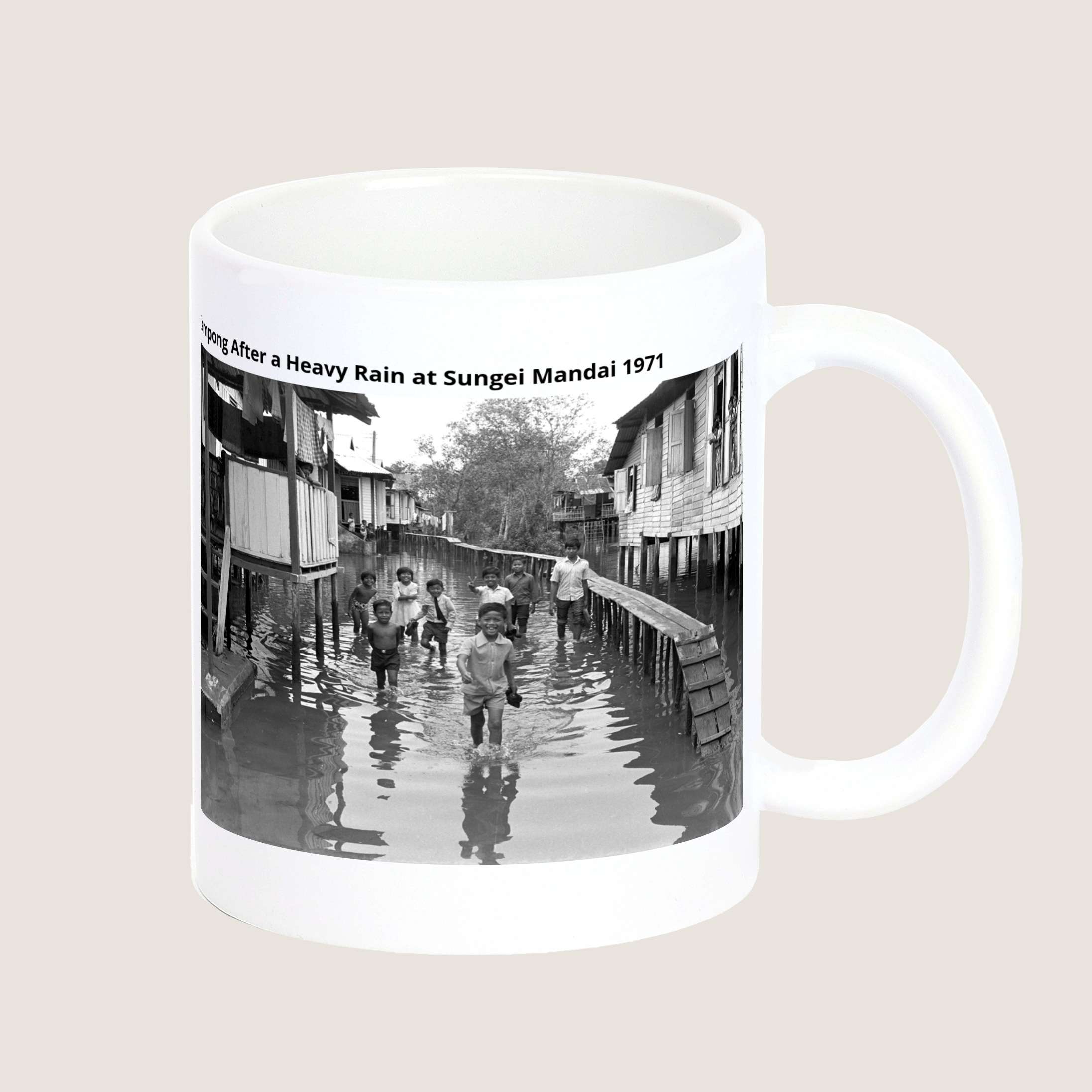 Kampong After a Heavy Rain at Sungei Mandai 1971-My Sg Memories
