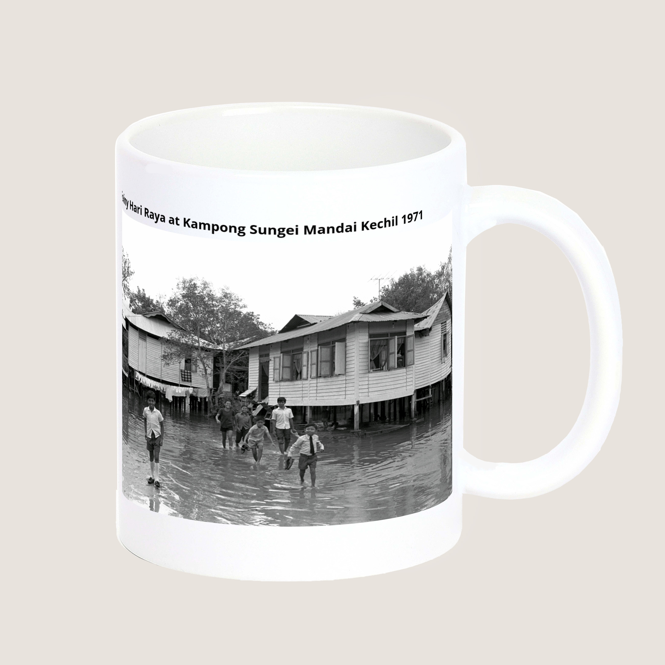 Rainy Hari Raya at Kampong Sungei Mandai Kechil 1971-My Sg Memories