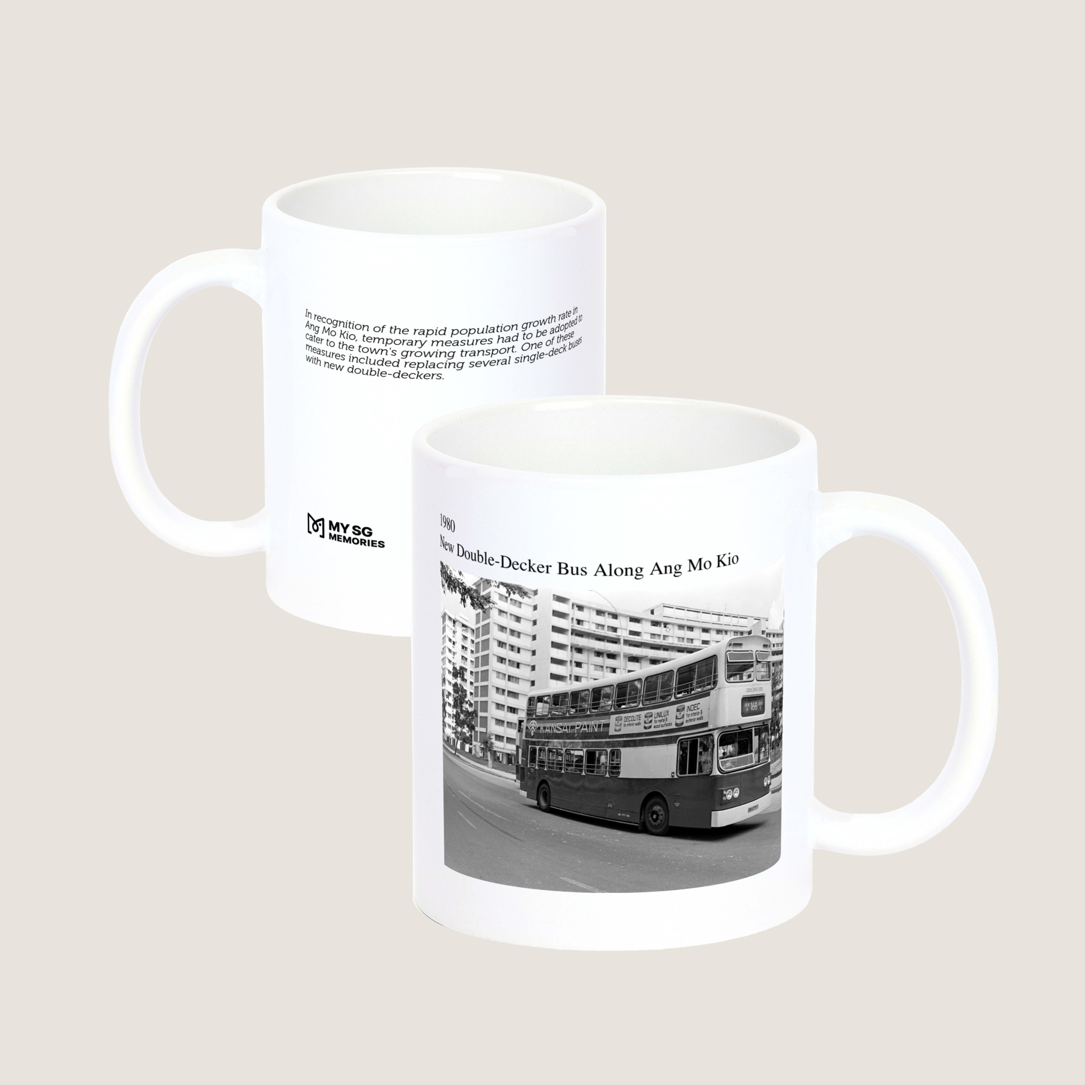 New Double-Decker Bus Along Ang Mo Kio 1980-My Sg Memories